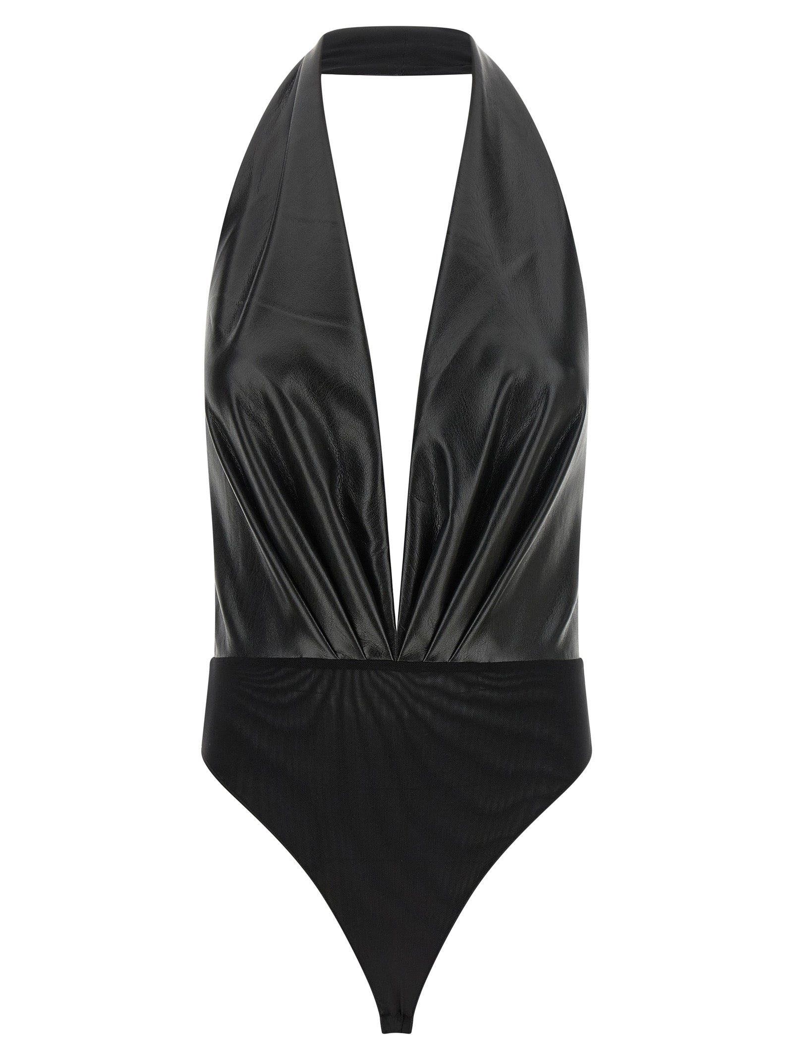 Black Polyester Bodysuit