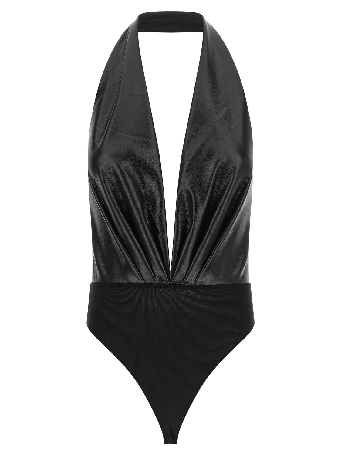 Black Polyester Bodysuit