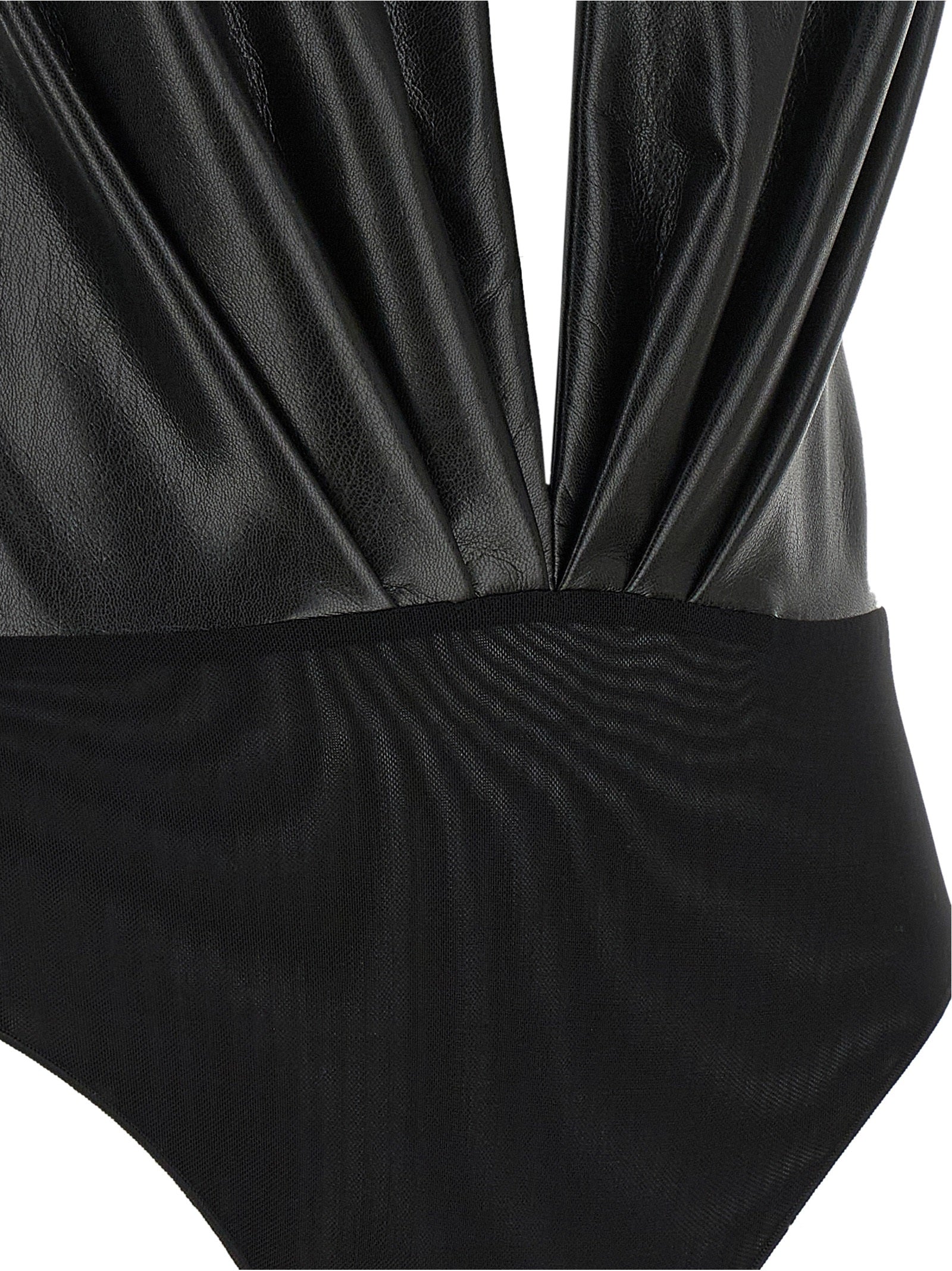 Black Polyester Bodysuit