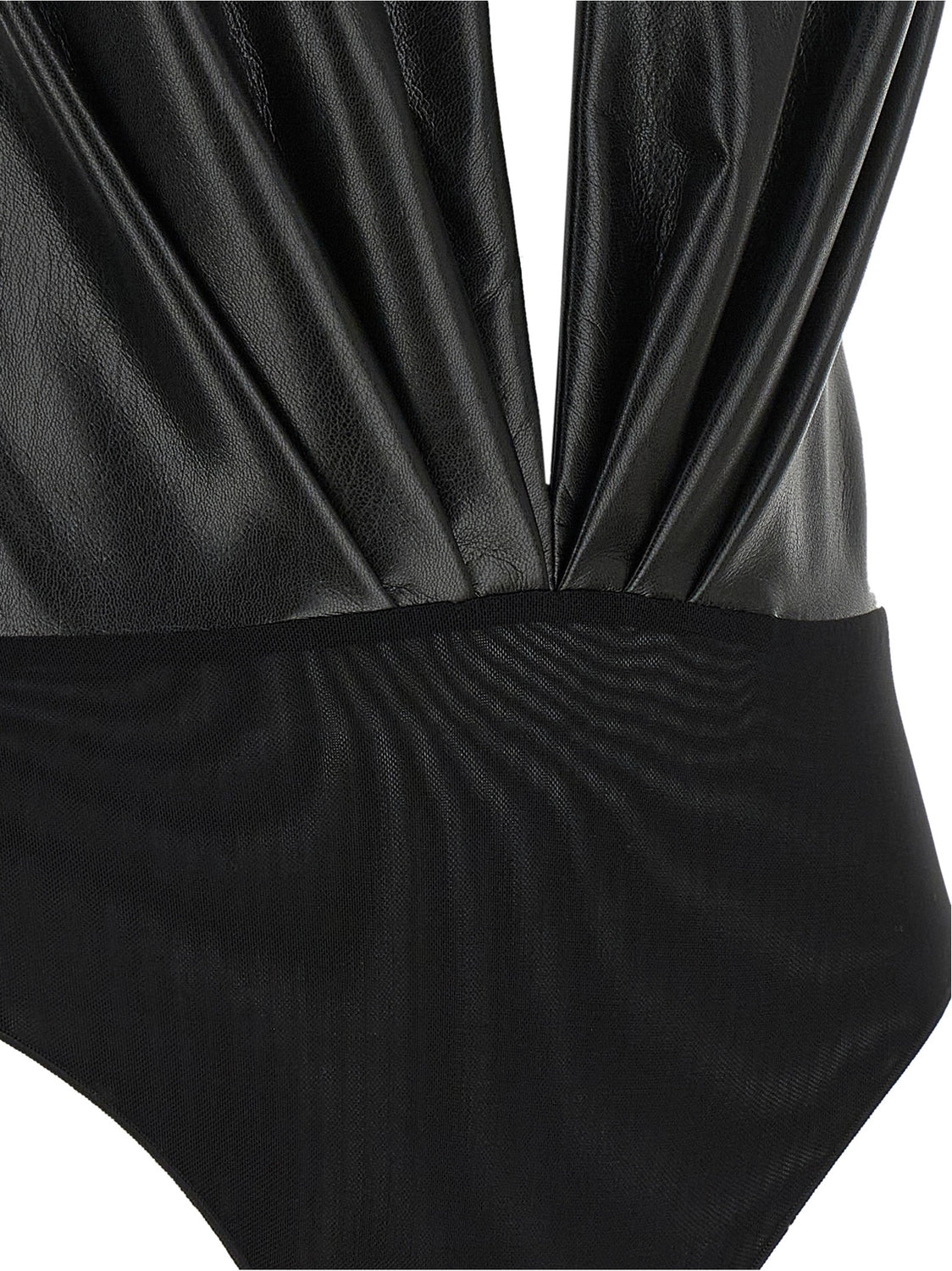 Black Polyester Bodysuit