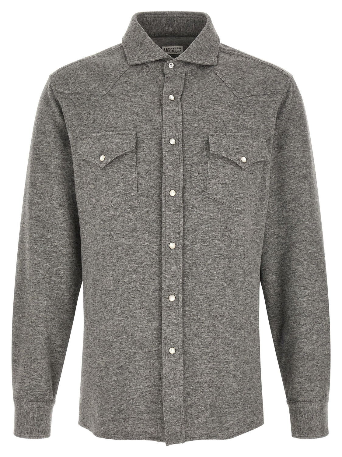 Gray Cashmere Blouse
