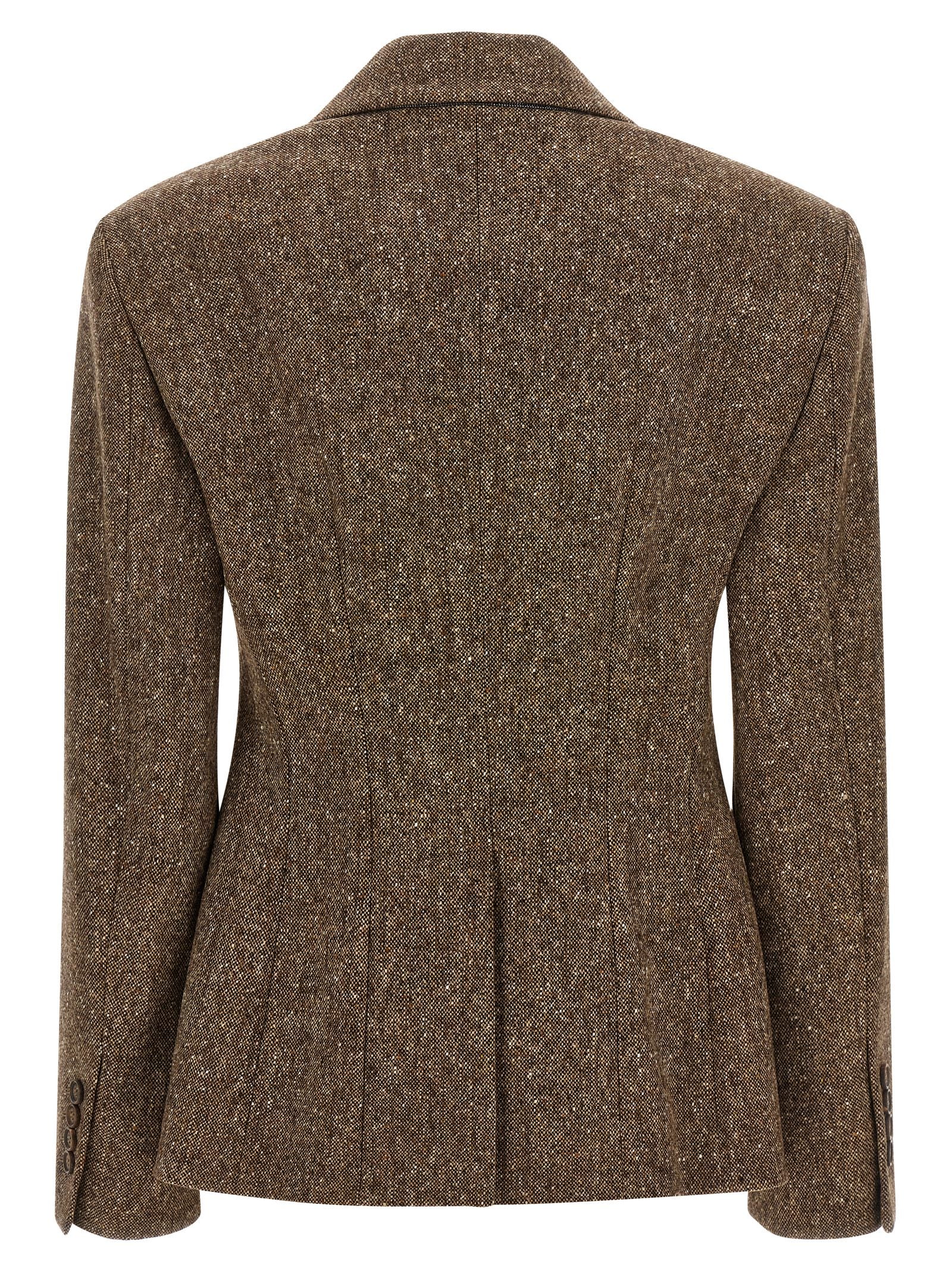 Brown Virgin Wool Blazer
