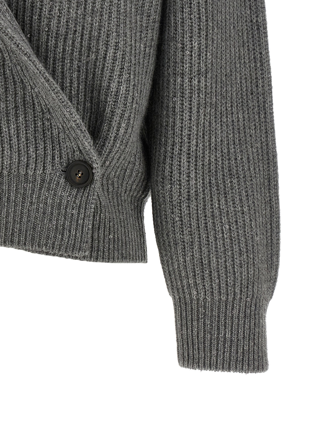 Gray Cashmere Cardigan