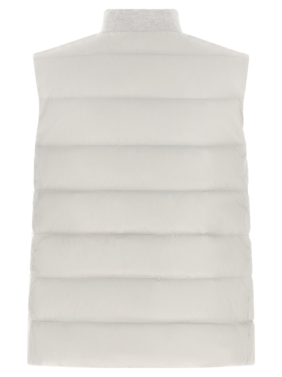 Gray Polyester Sleeveless Jacket