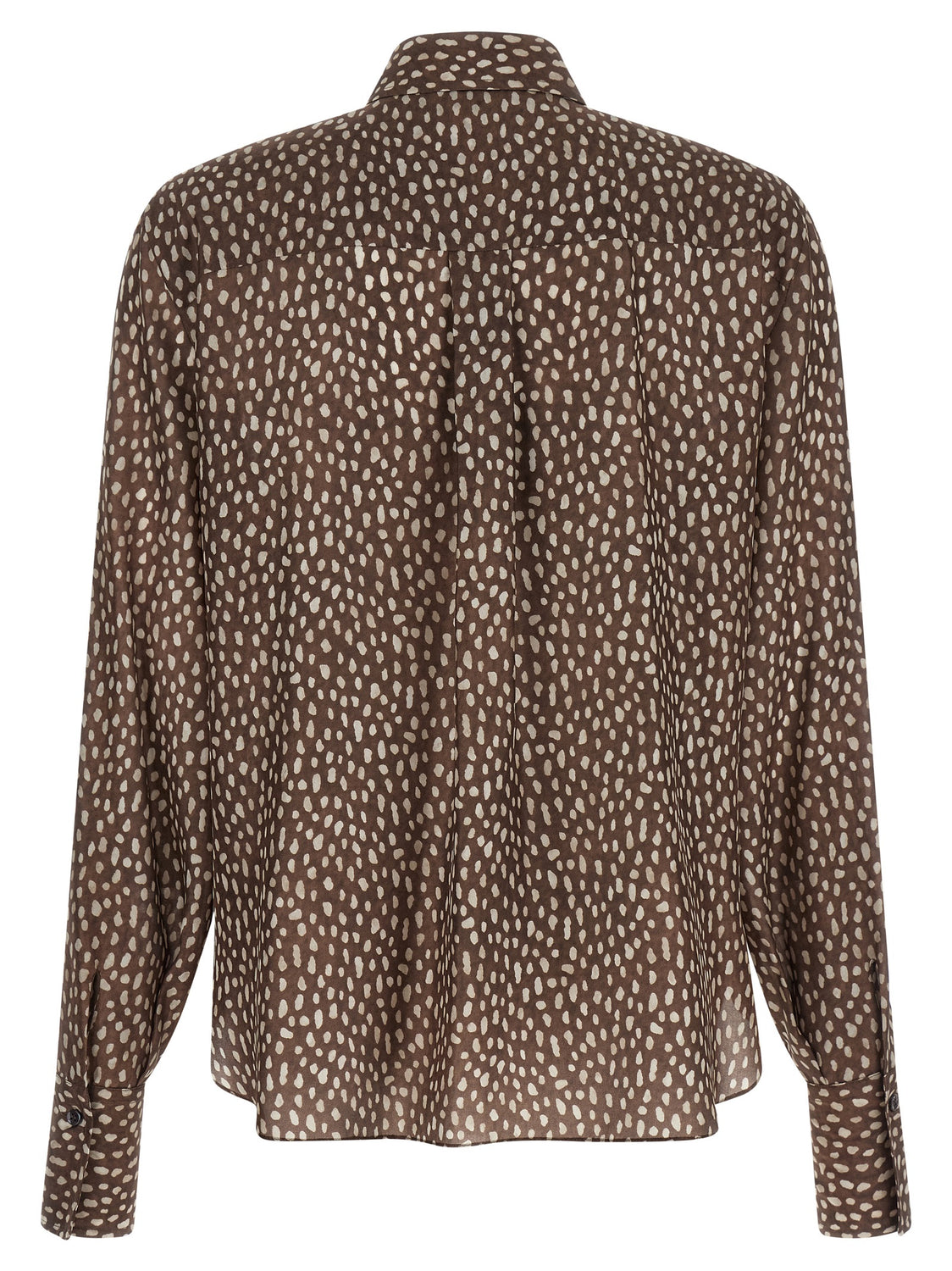 Brown Silk Blouse
