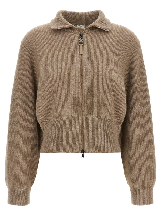 Brown Cashmere Cardigan
