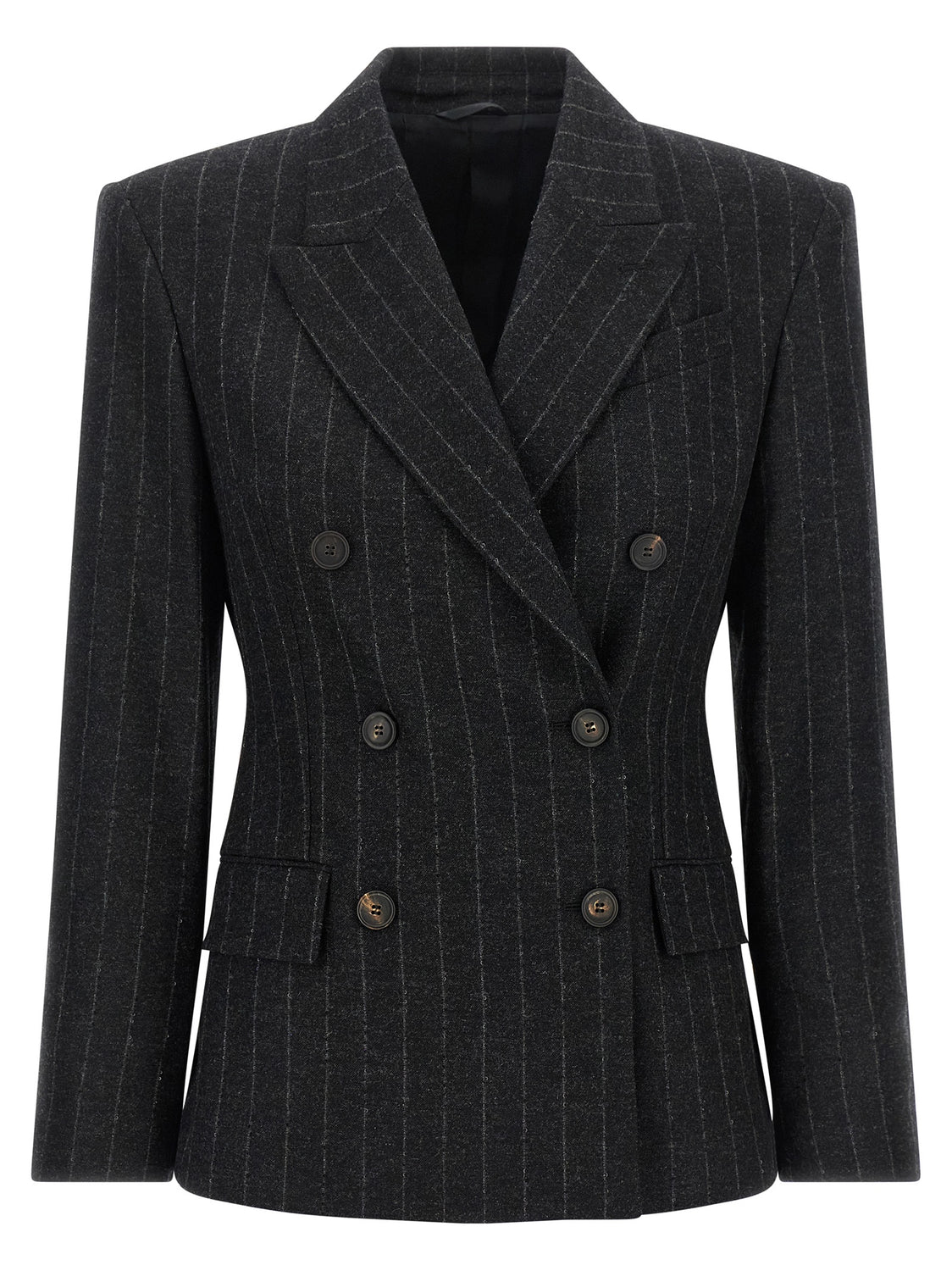 Gray Virgin Wool Blazer