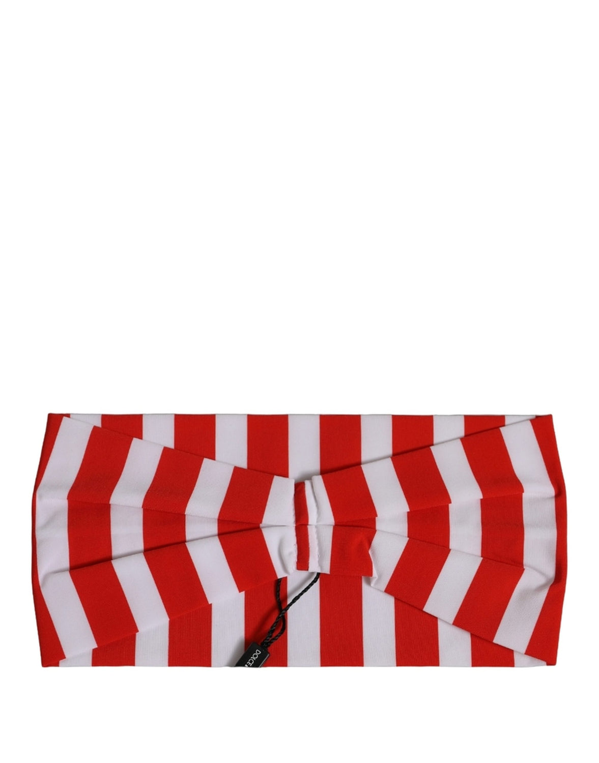 Red White Stripes Nylon Head Wrap One Size Headband
