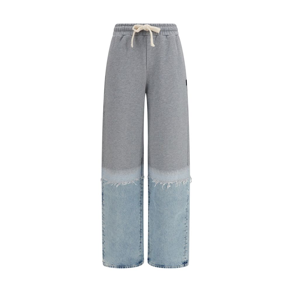 Multicolor Cotton Athletic Pants