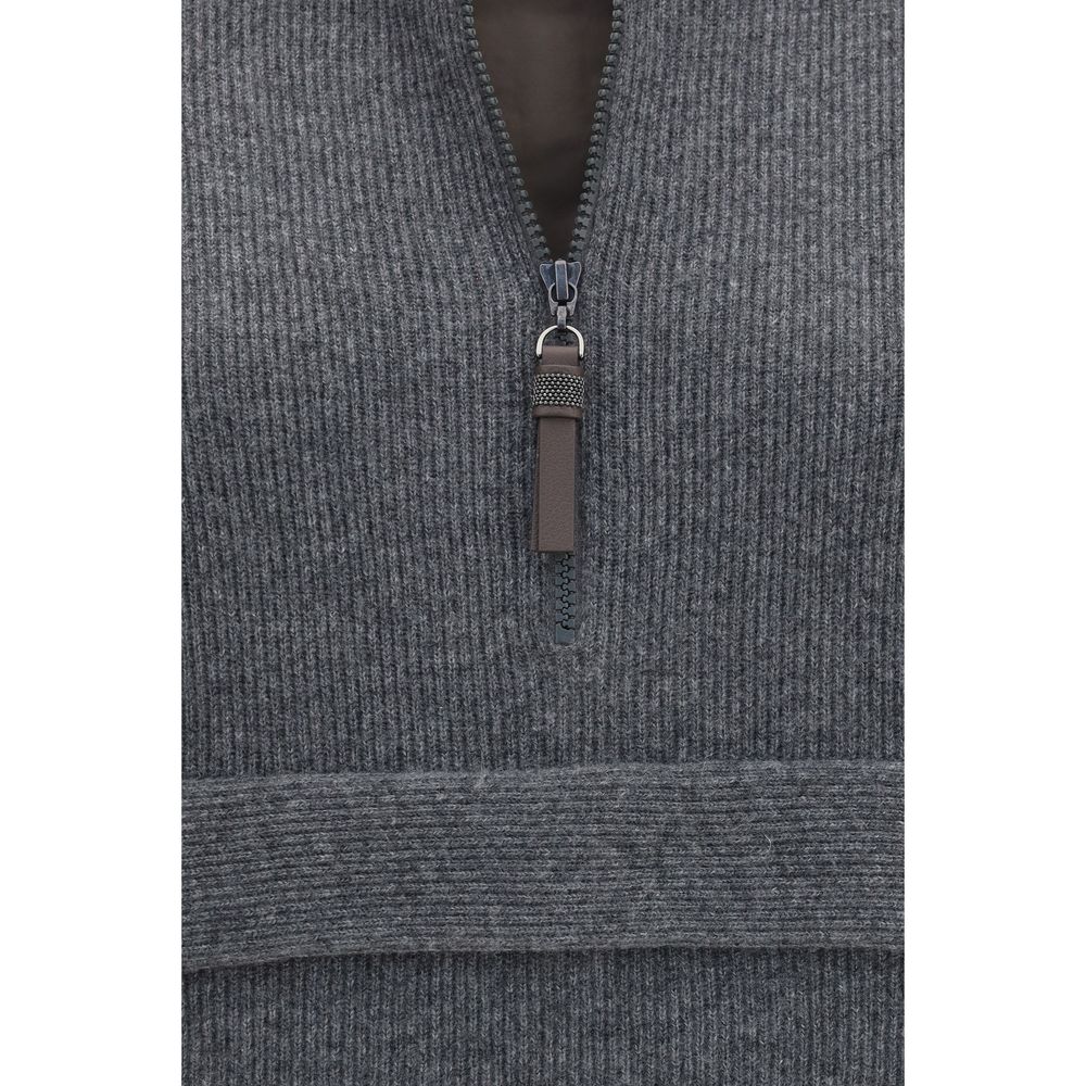 Gray Cashmere Sweatshirt