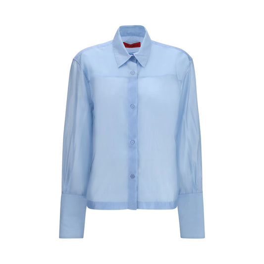 Blue Wool Oves Aries Dress Shirt
