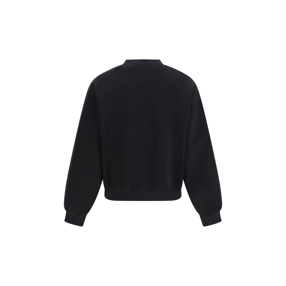 Black Cotton Sweatshirt