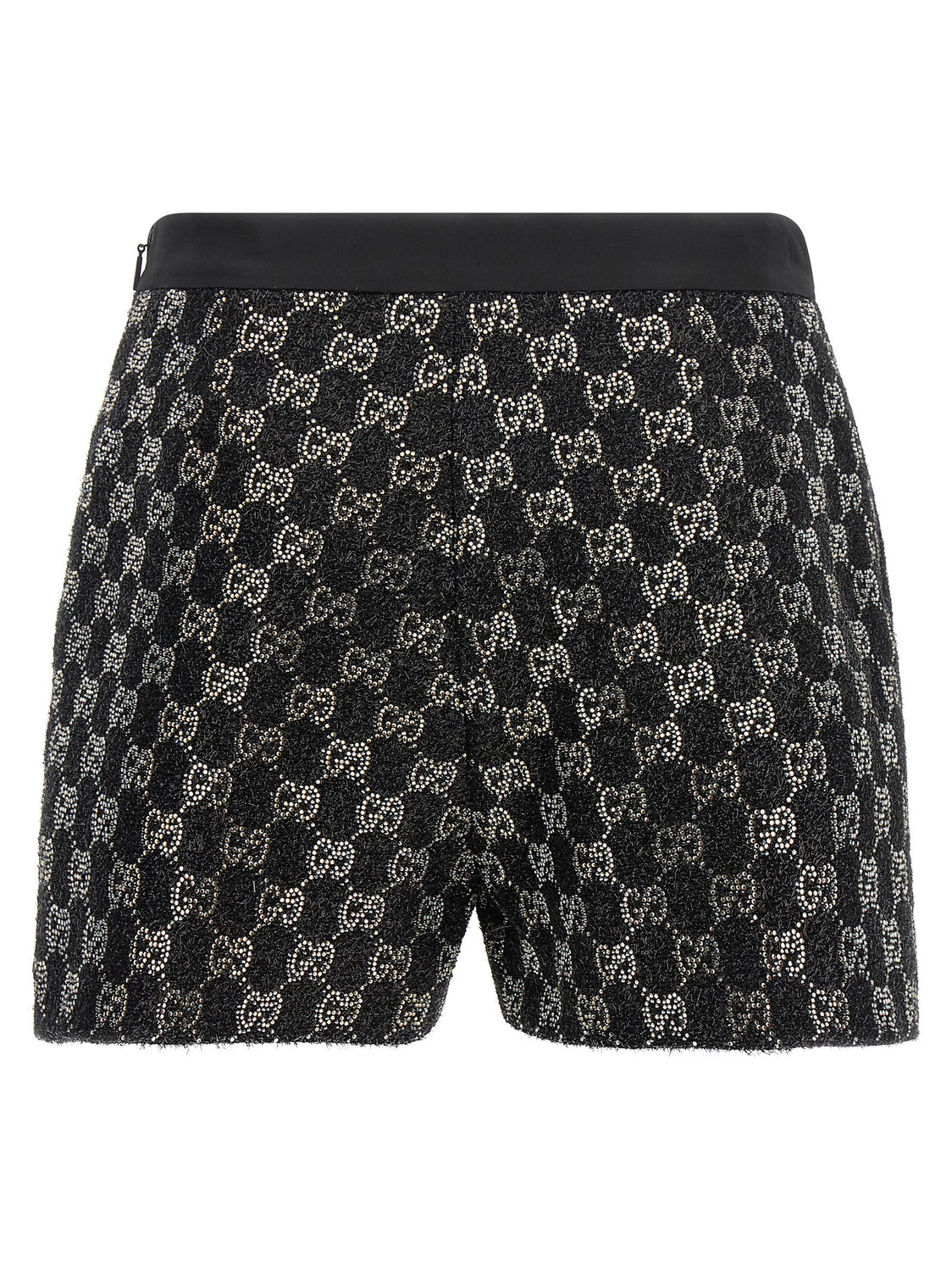 Black Viscose Short And Mini Shorts