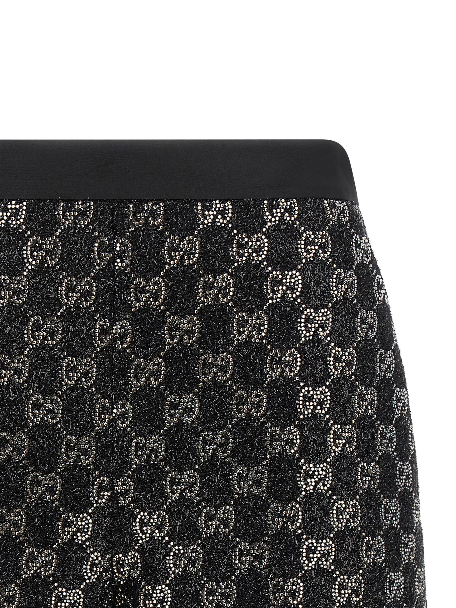 Black Viscose Short And Mini Shorts
