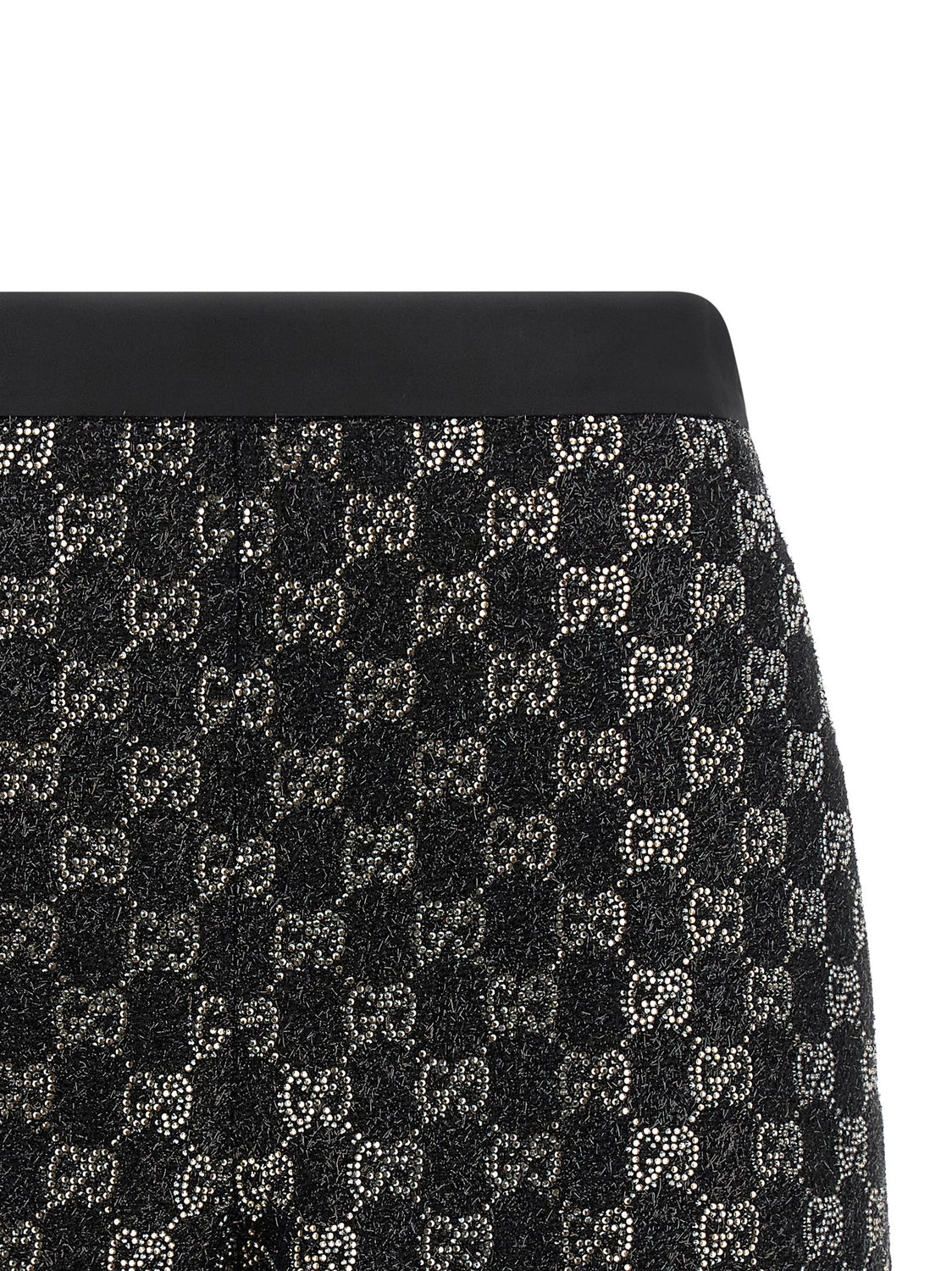 Black Viscose Short And Mini Shorts