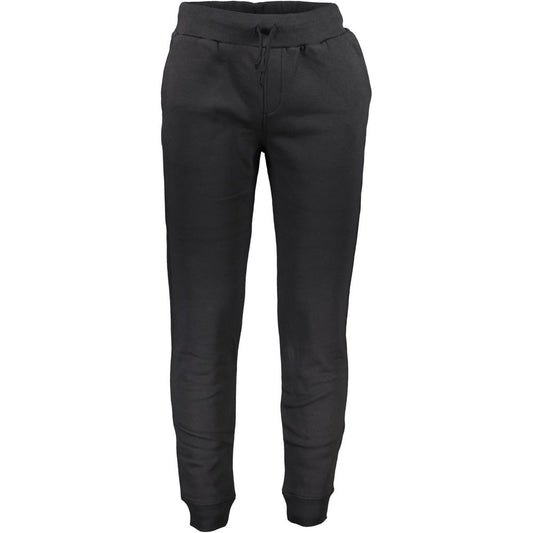 Black Cotton Men's Jogger Pants