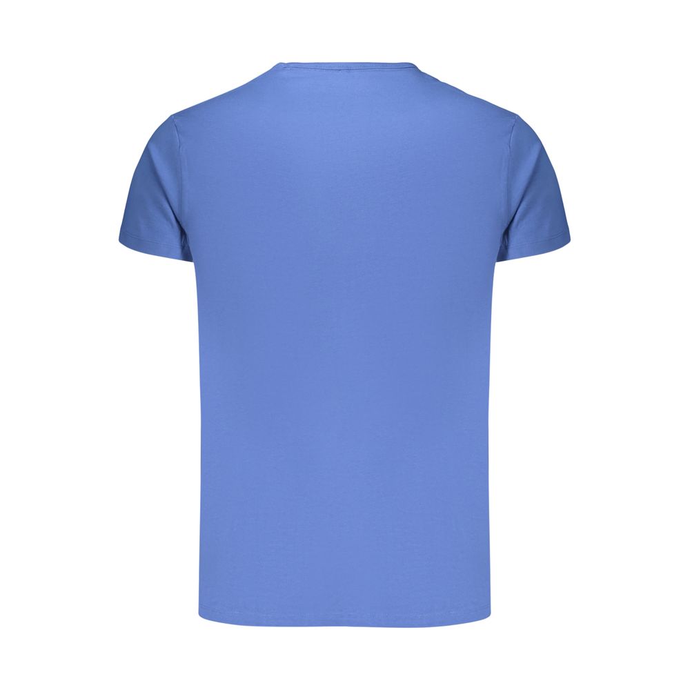 Blue Cotton Men's T-Shirt