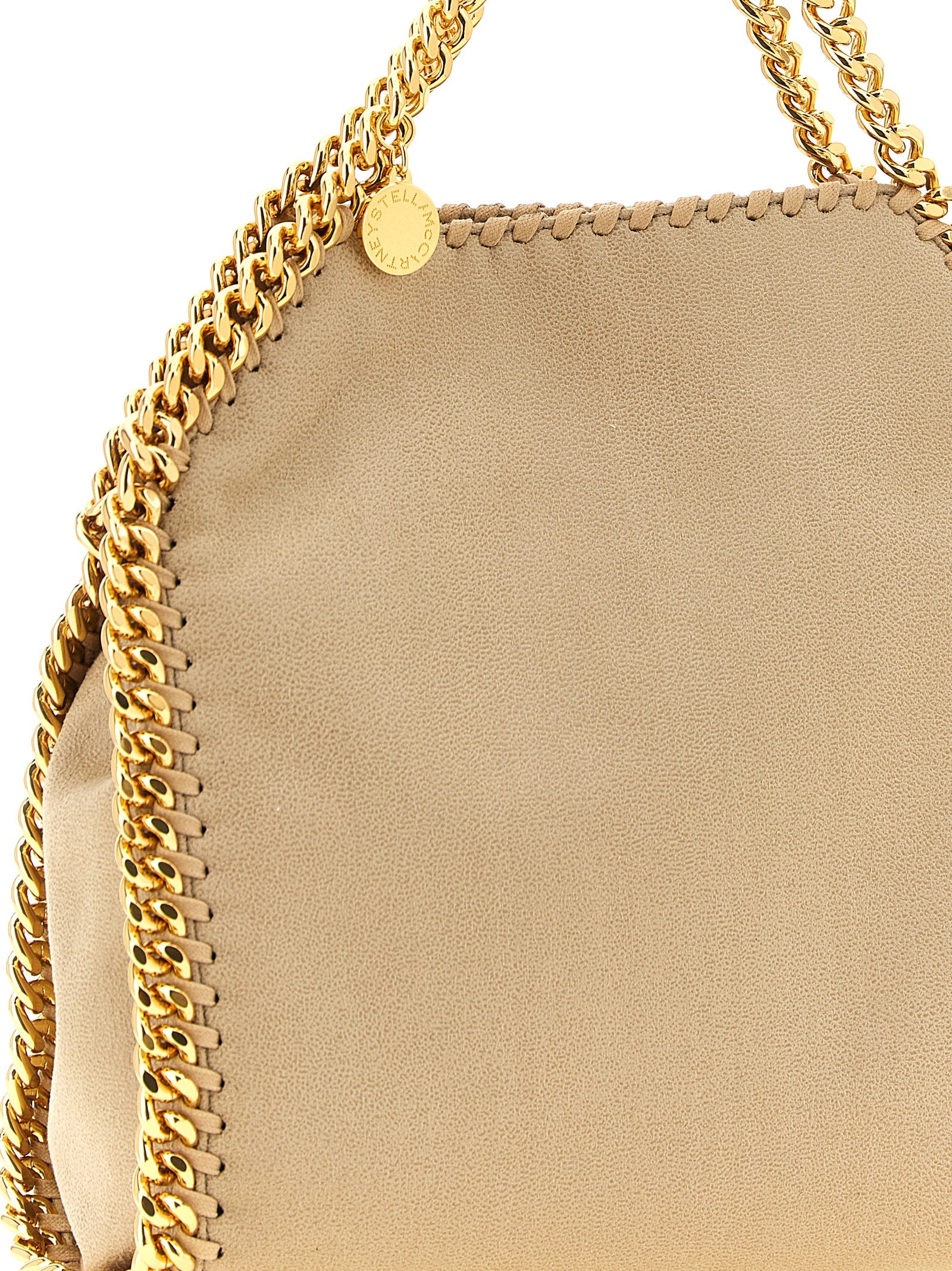 Beige Polyester Shoulder Bag
