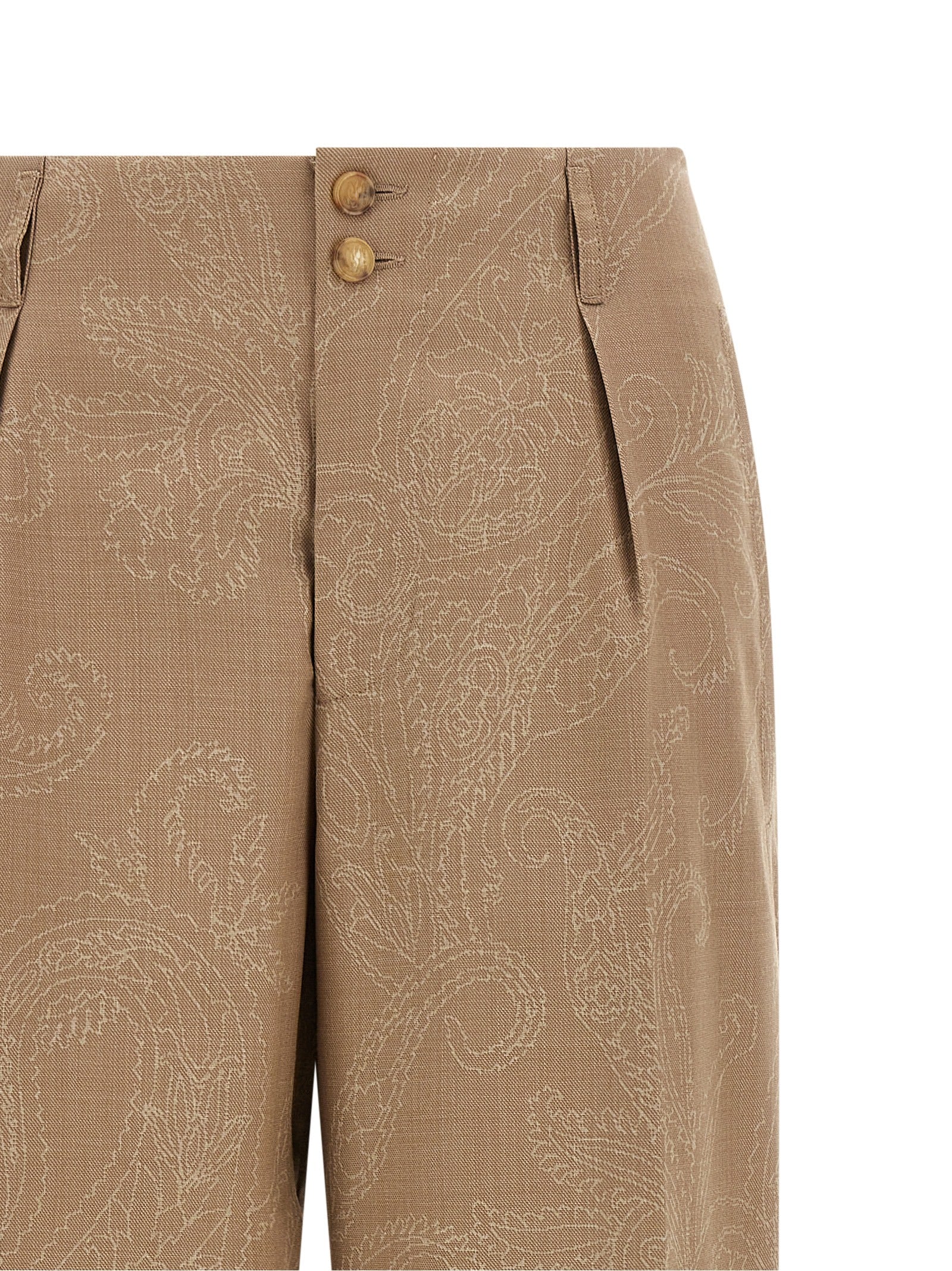 Beige Wool Dress Pants