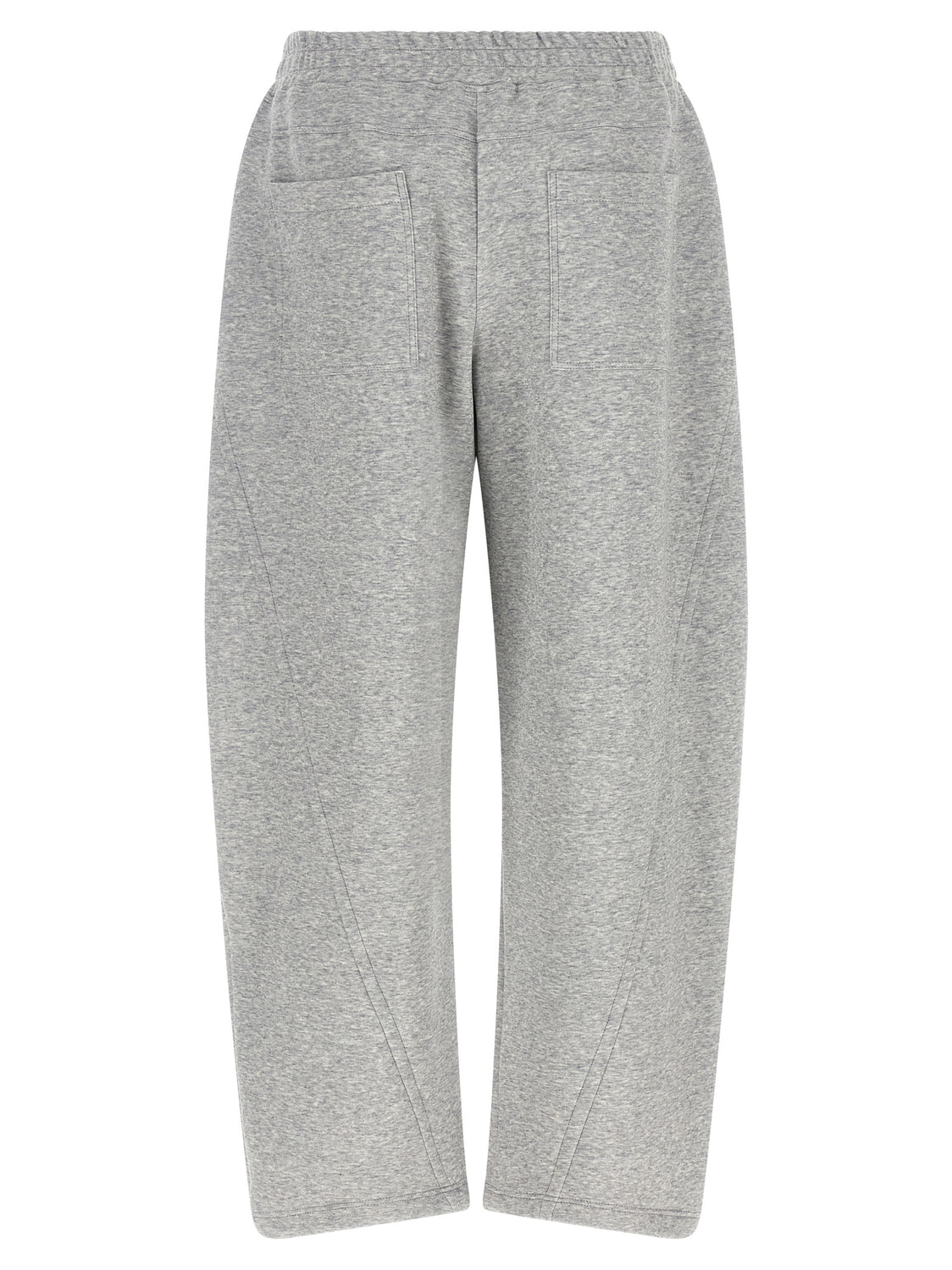 Gray Cotton Athletic Pants