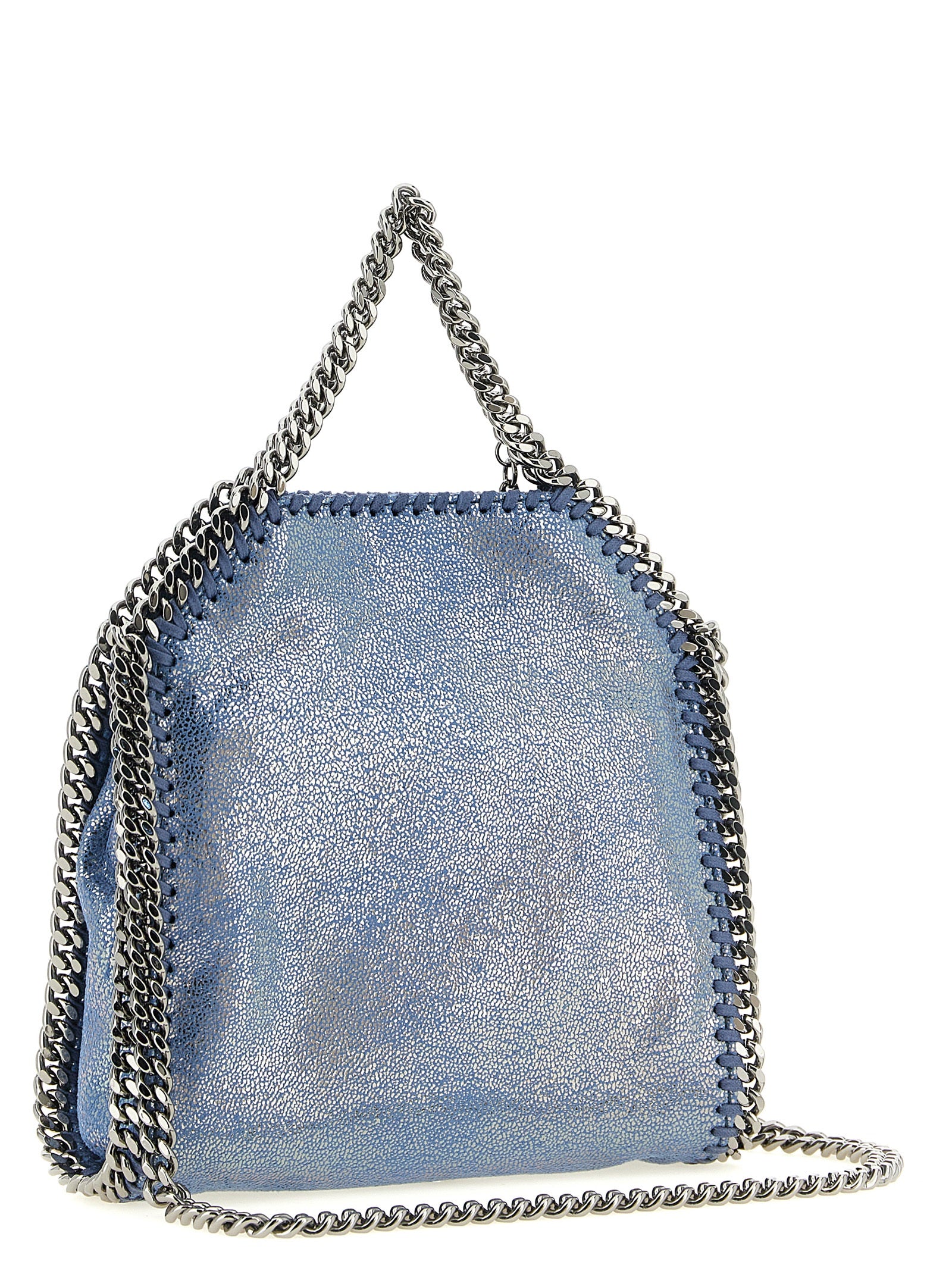 Blue Polyester Handbag
