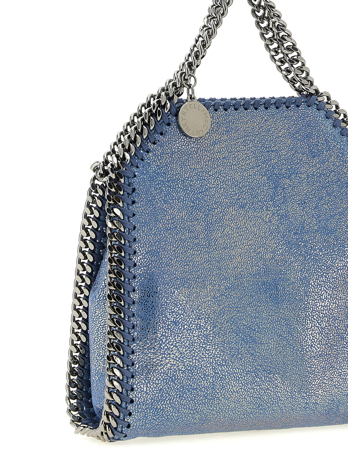 Blue Polyester Handbag