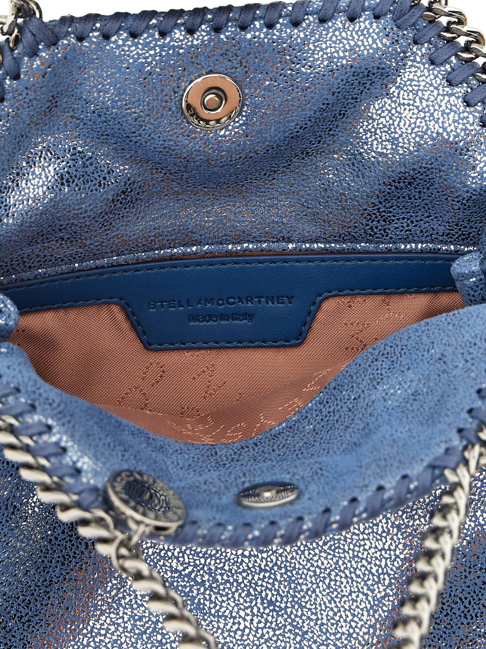 Blue Polyester Handbag