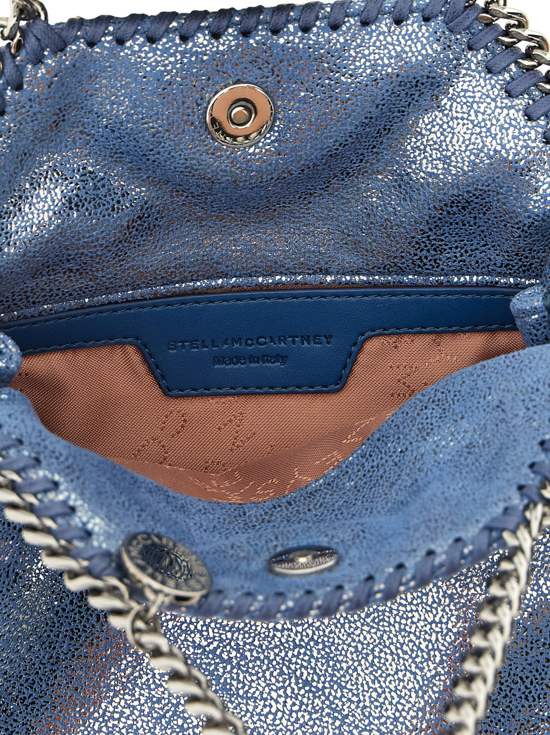 Blue Polyester Handbag