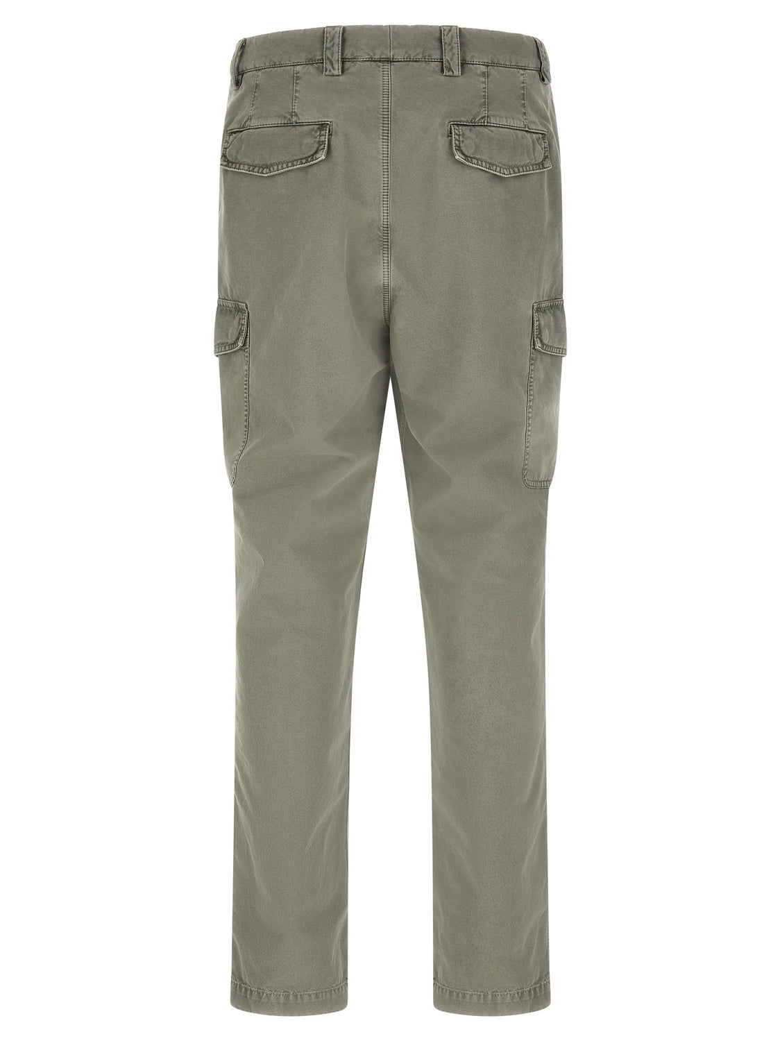 Bicolor Cotton Cargo Pants