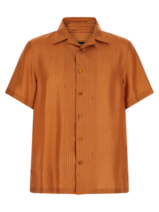 Orange Silk Blouse