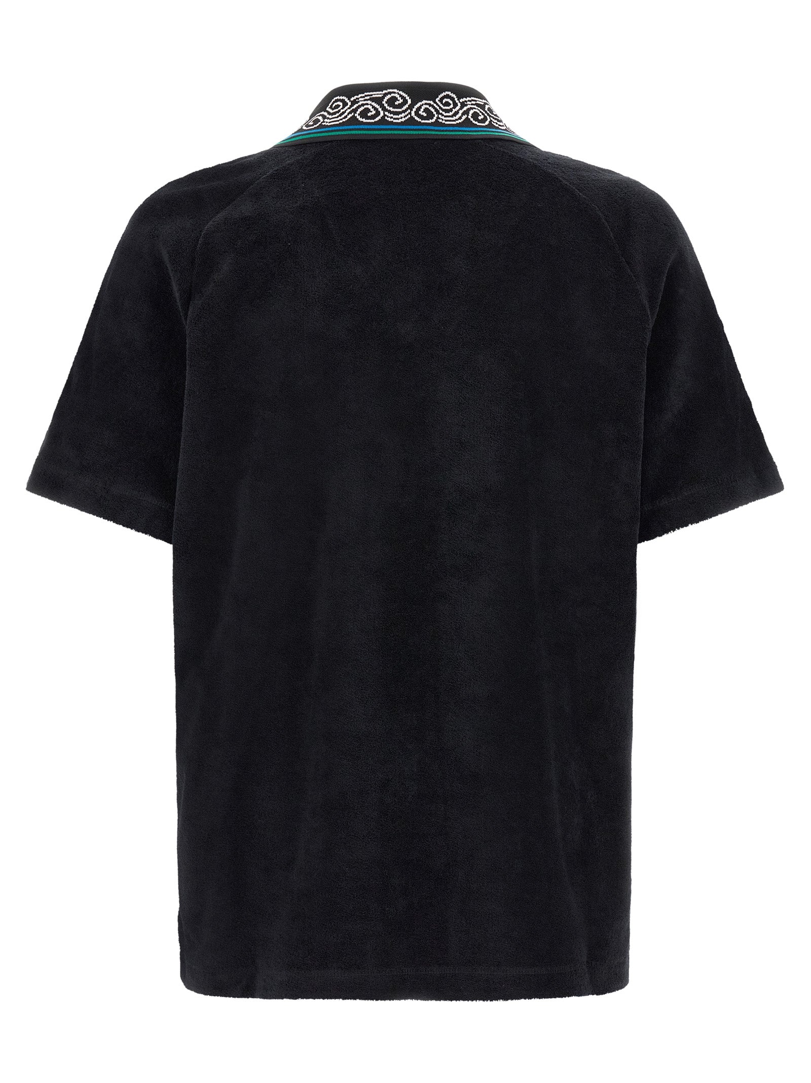 Black Cotton Polo Shirt