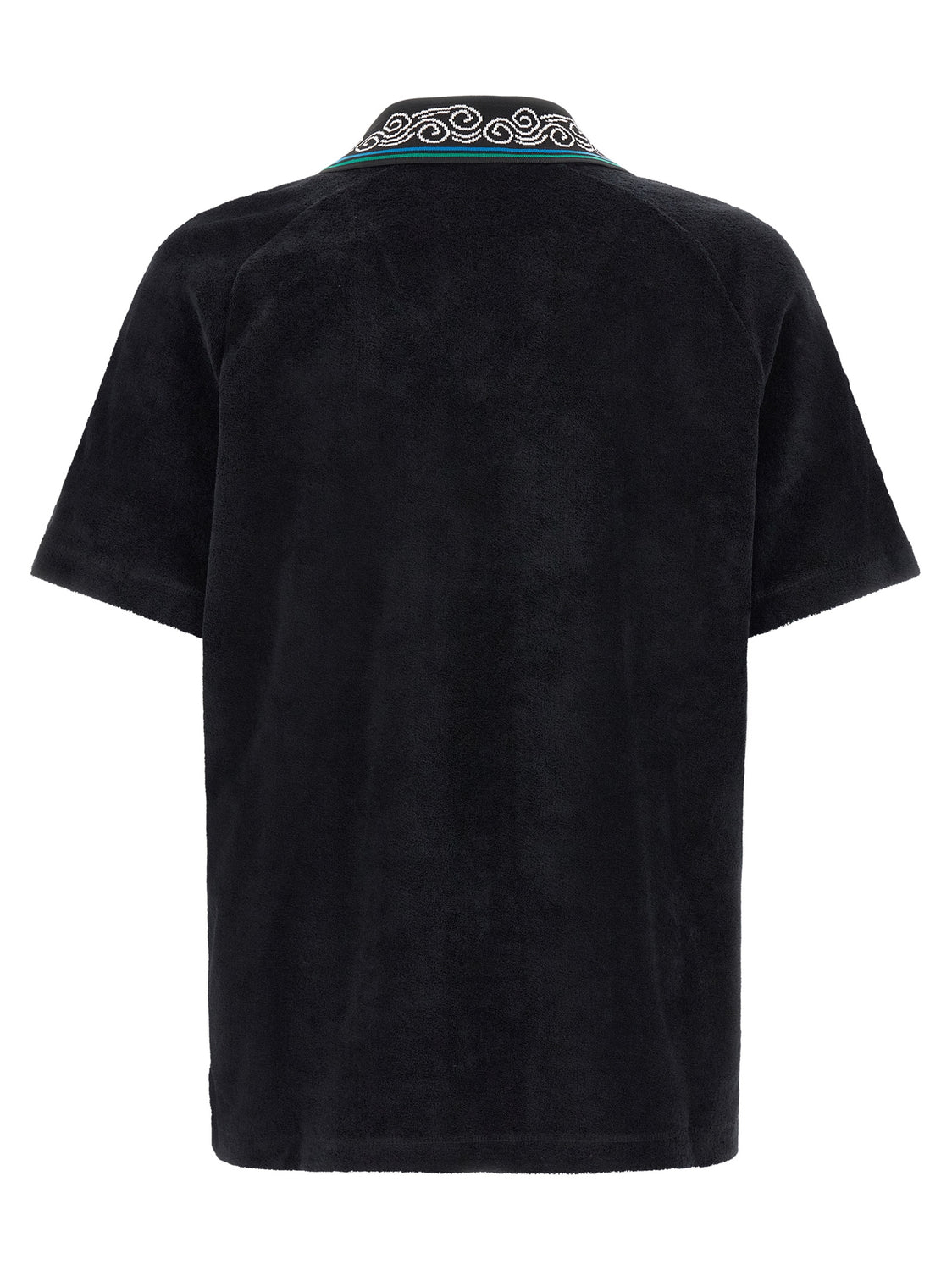 Black Cotton Polo Shirt