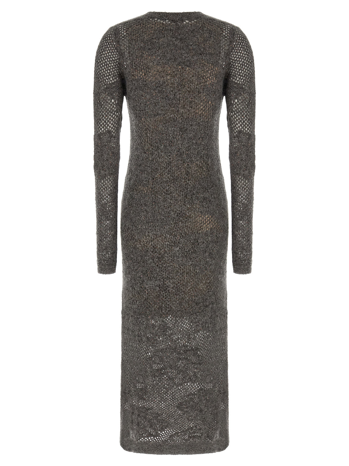 Gray Nylon Casual Dress