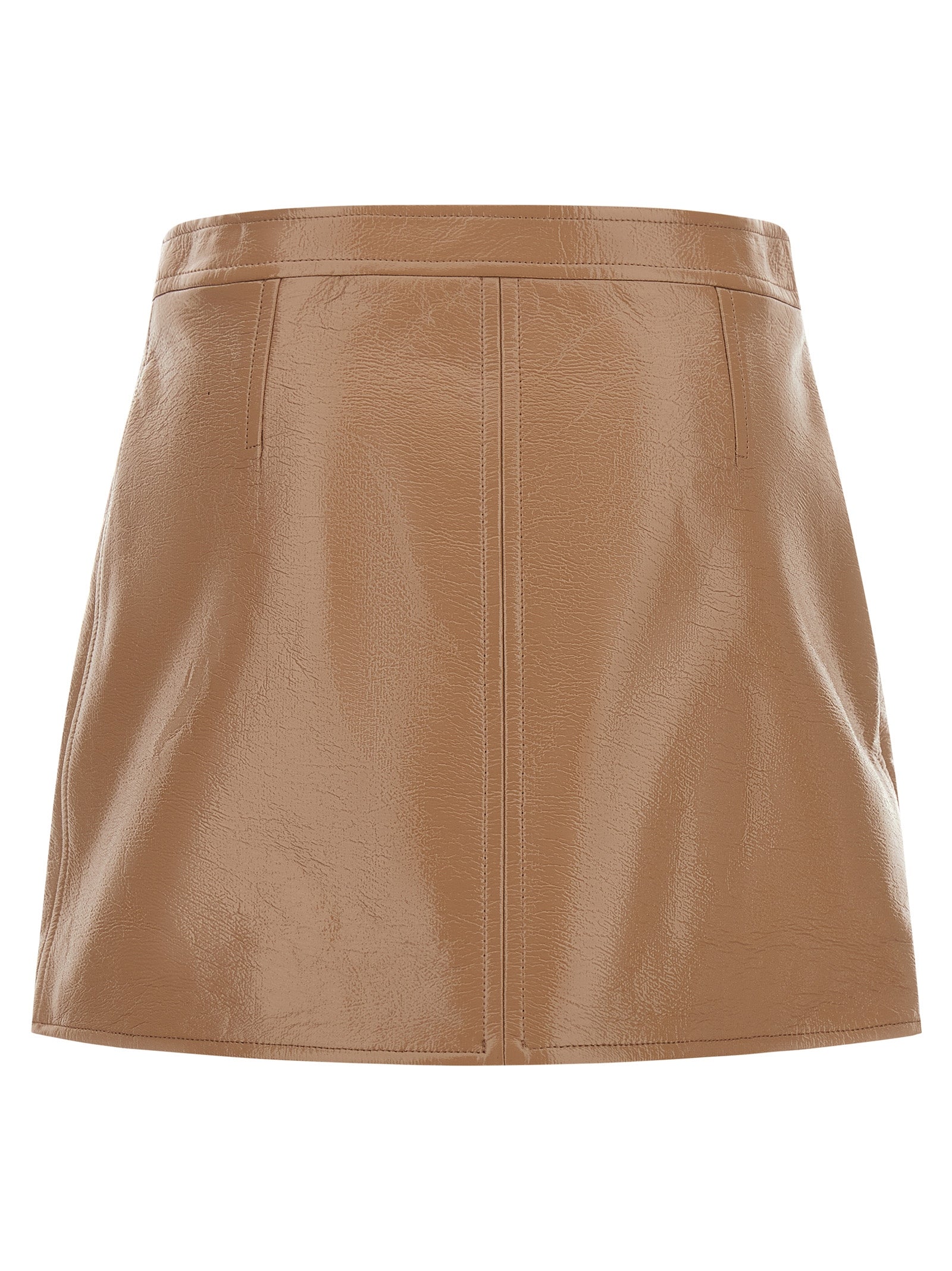 Beige Cotton Long Skirt