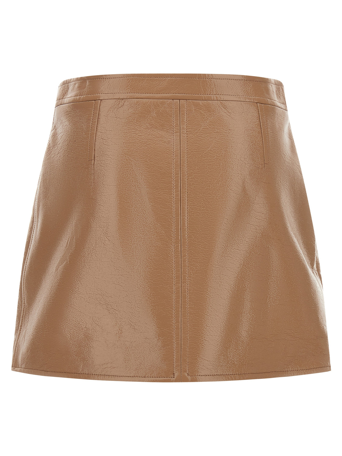 Beige Cotton Long Skirt