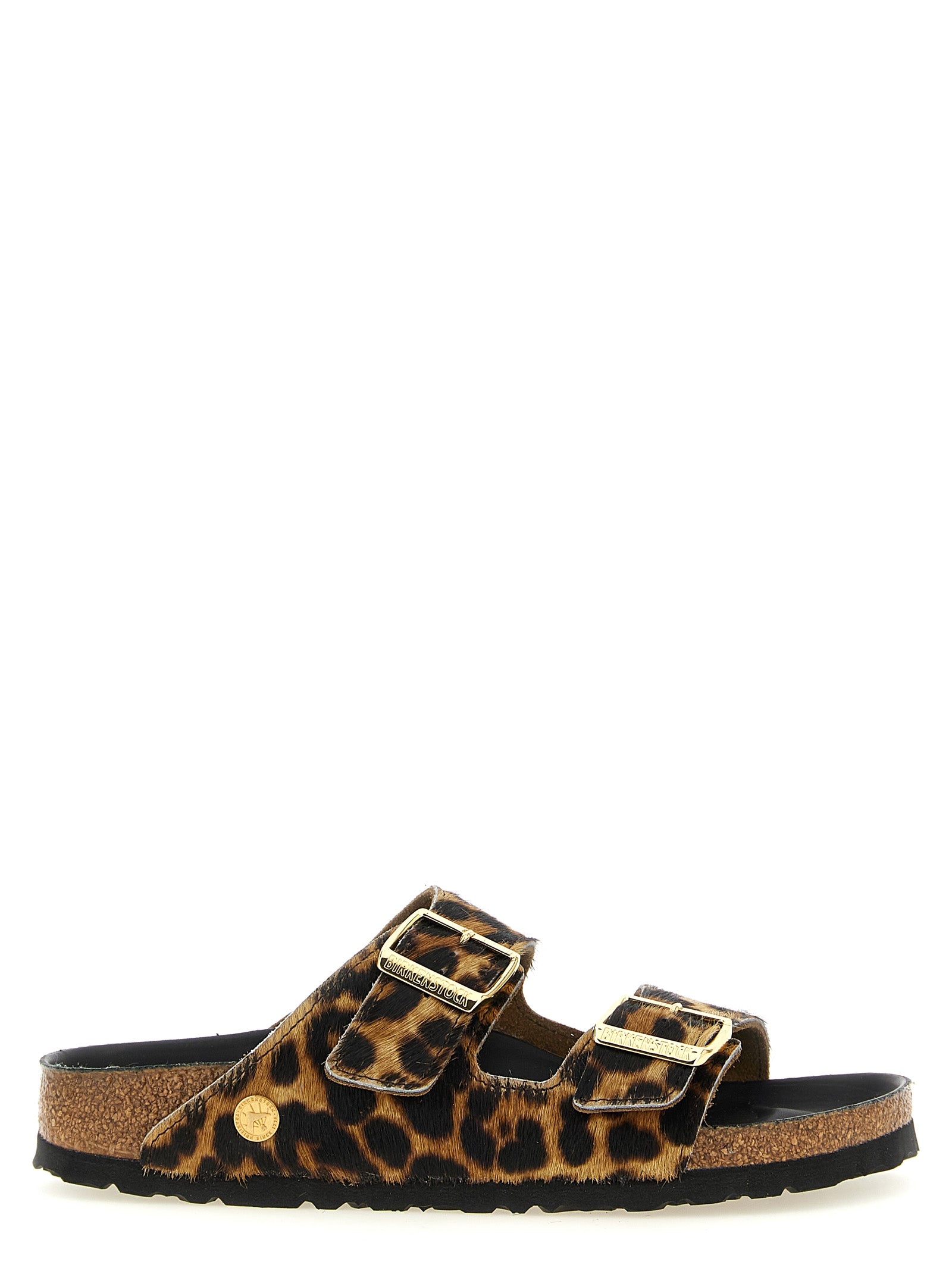 Brown Calfskin Slides
