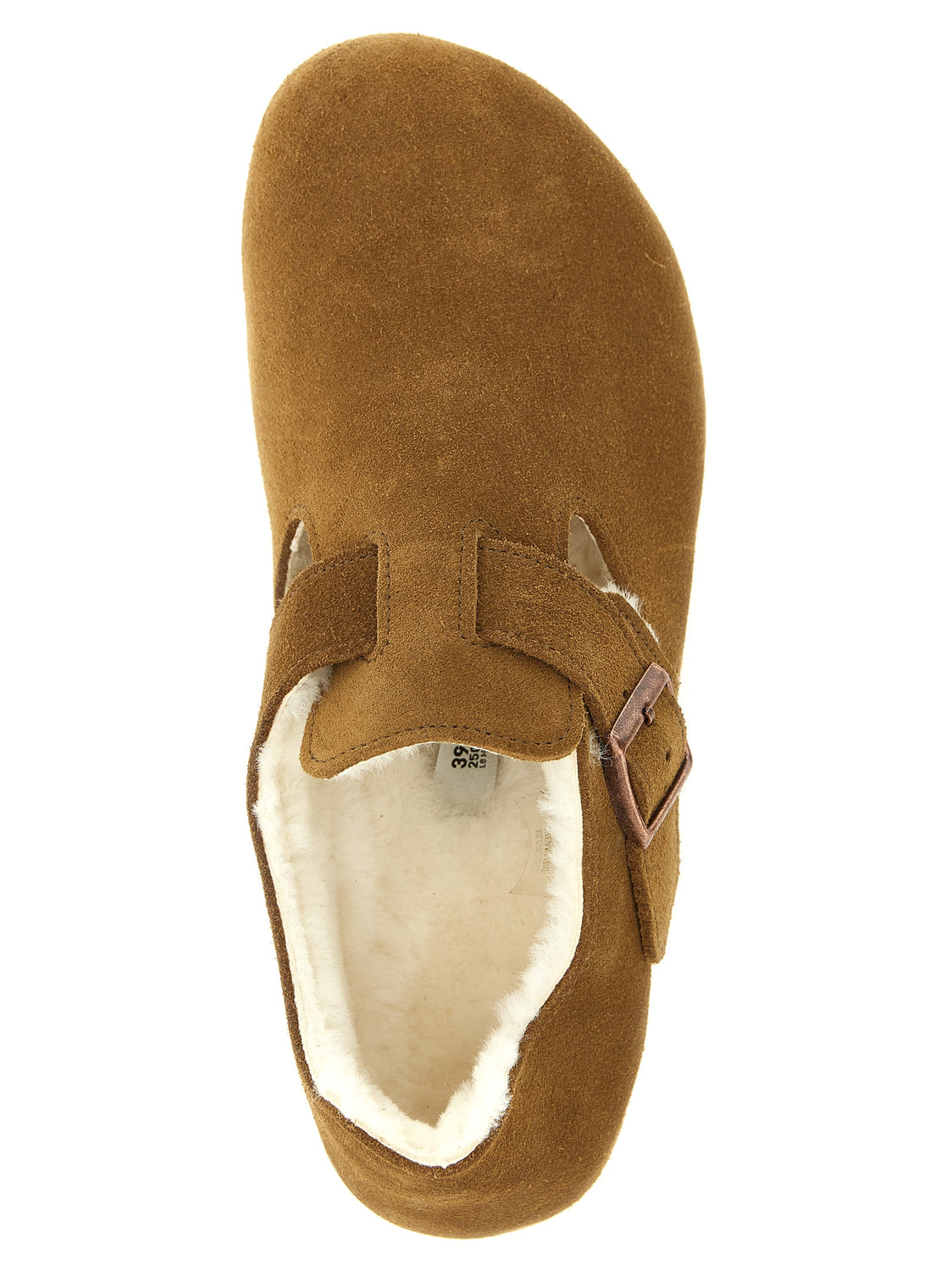 Brown Suede Leather Clogs
