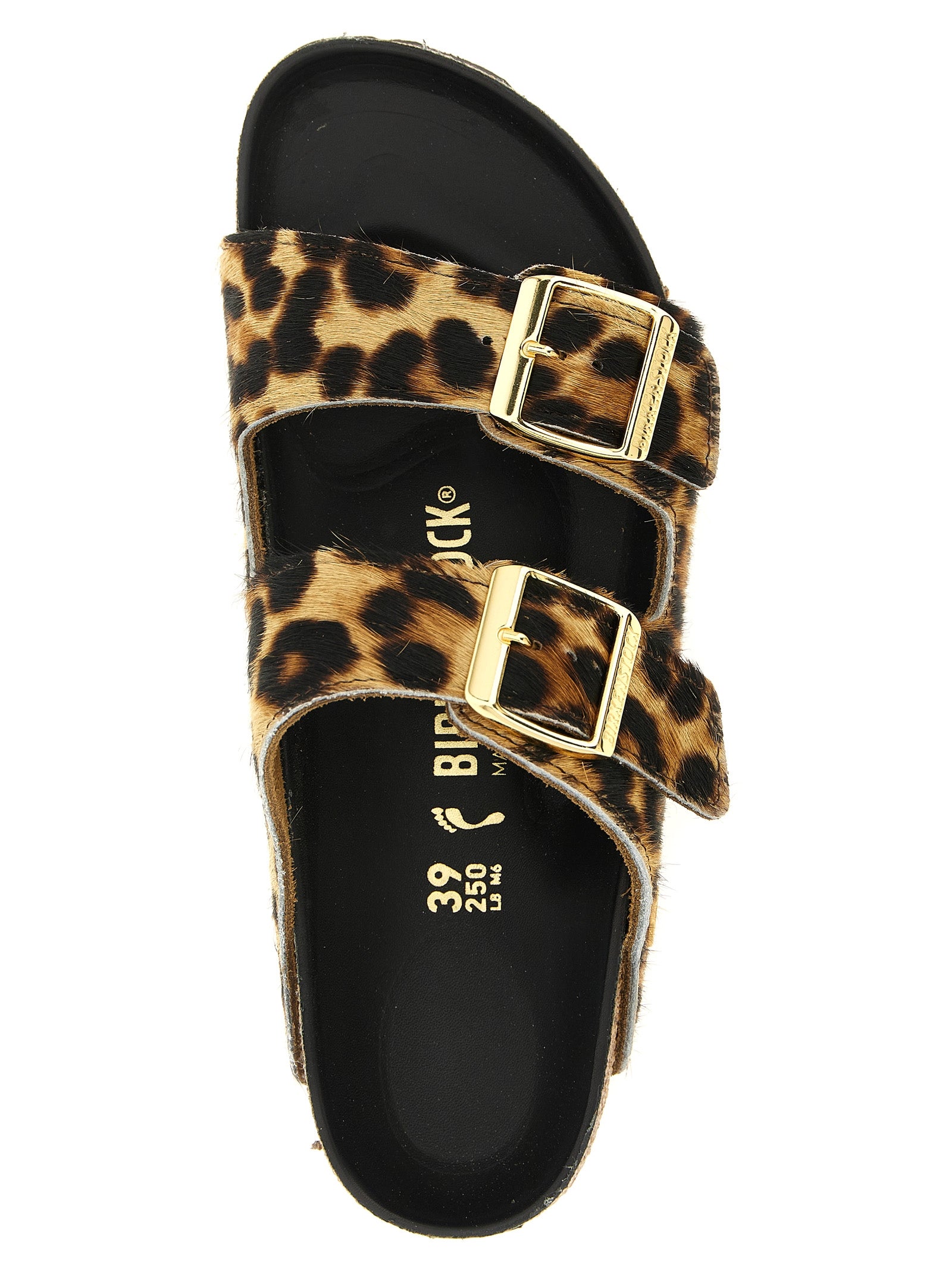 Brown Calfskin Slides