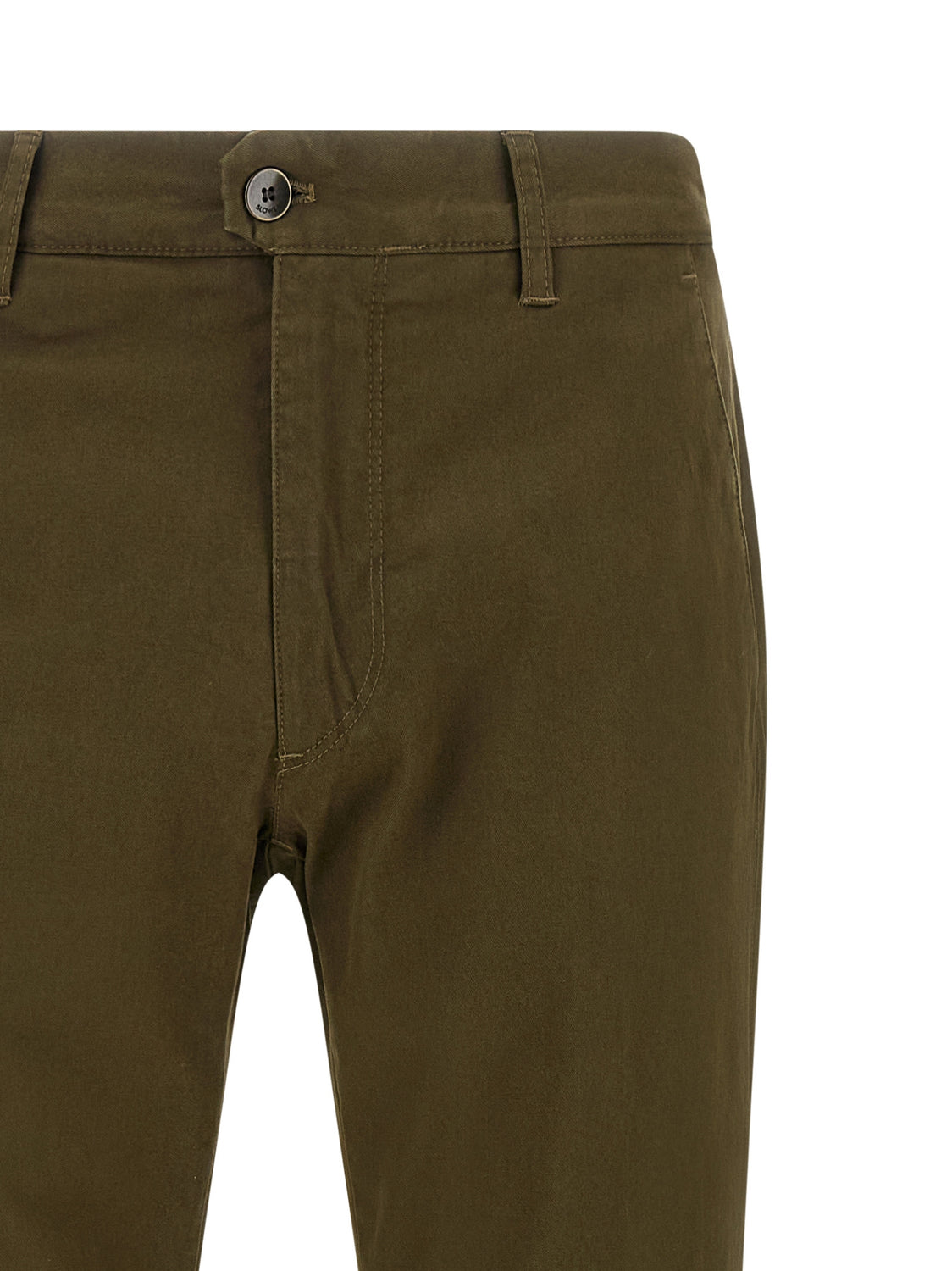 Bicolor Cotton Casual Pants