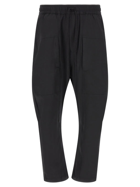 Black Polyamide Athletic Pants