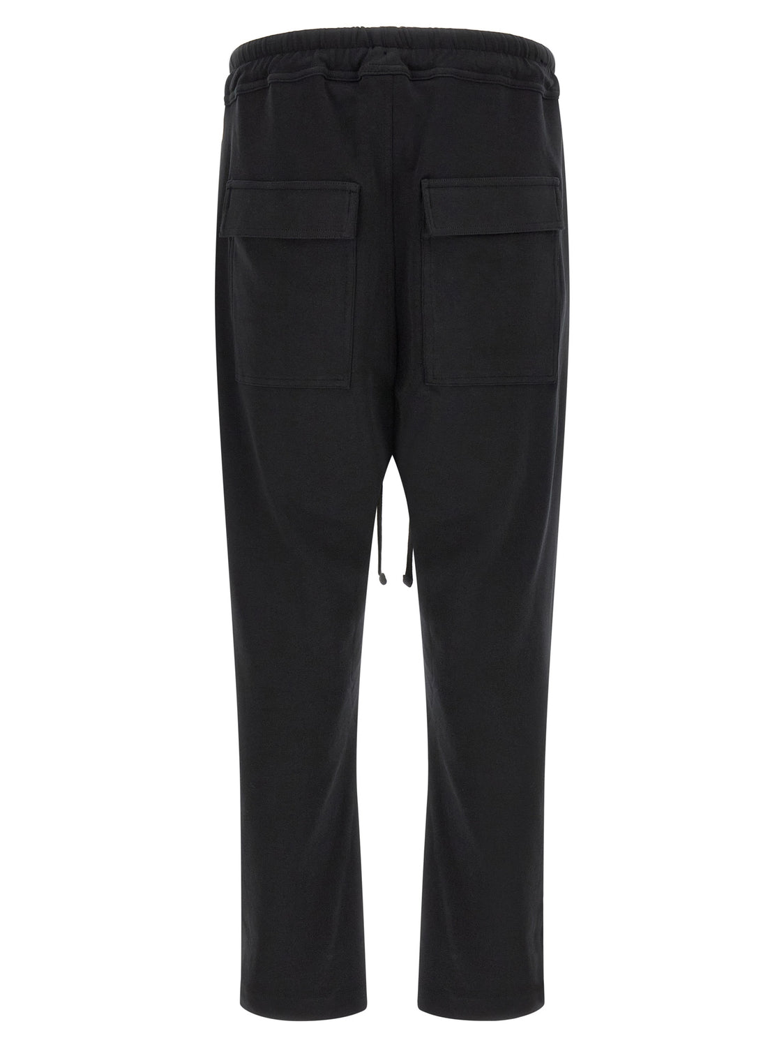 Black Cotton Casual Pants