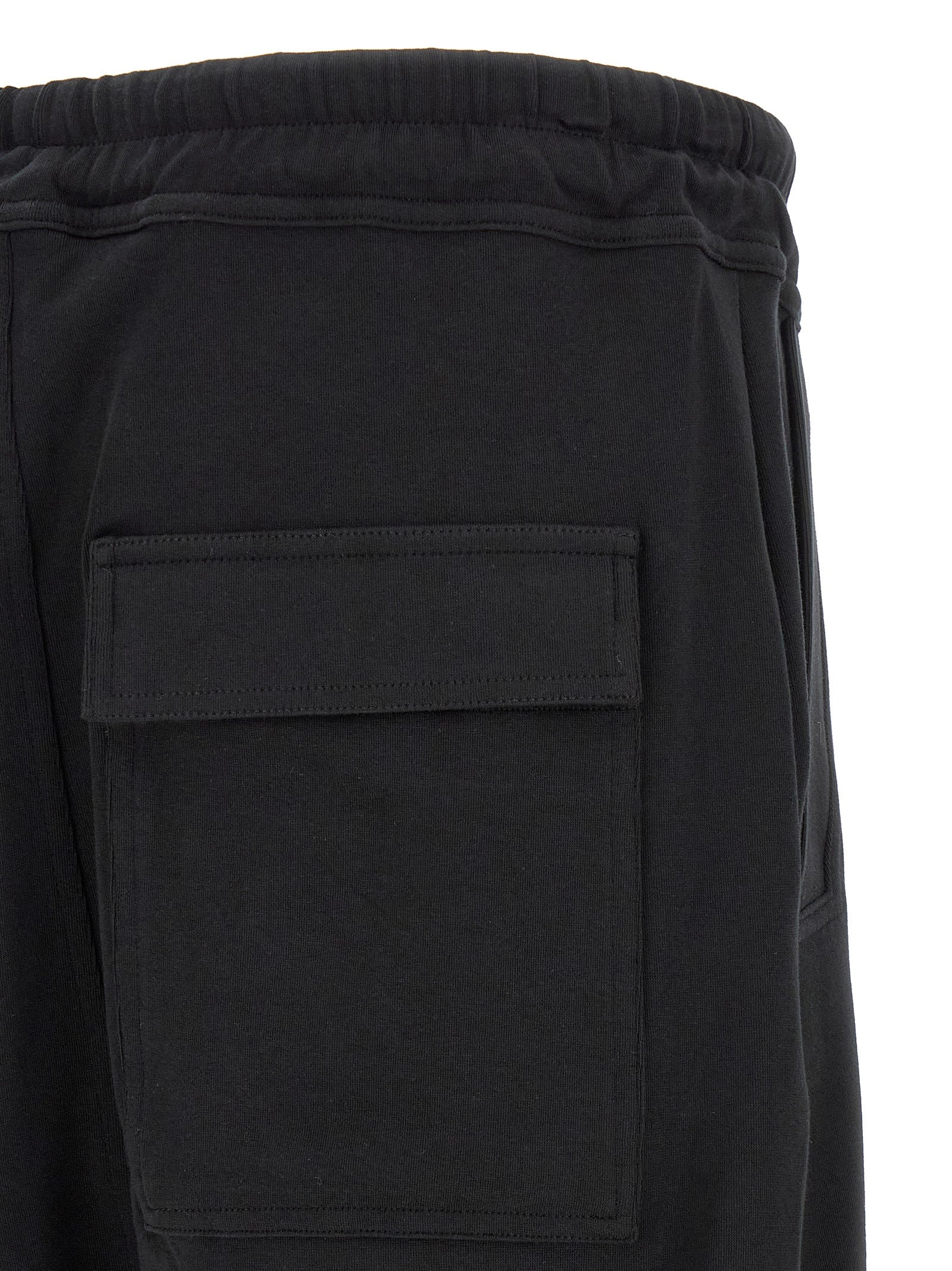 Black Cotton Casual Pants