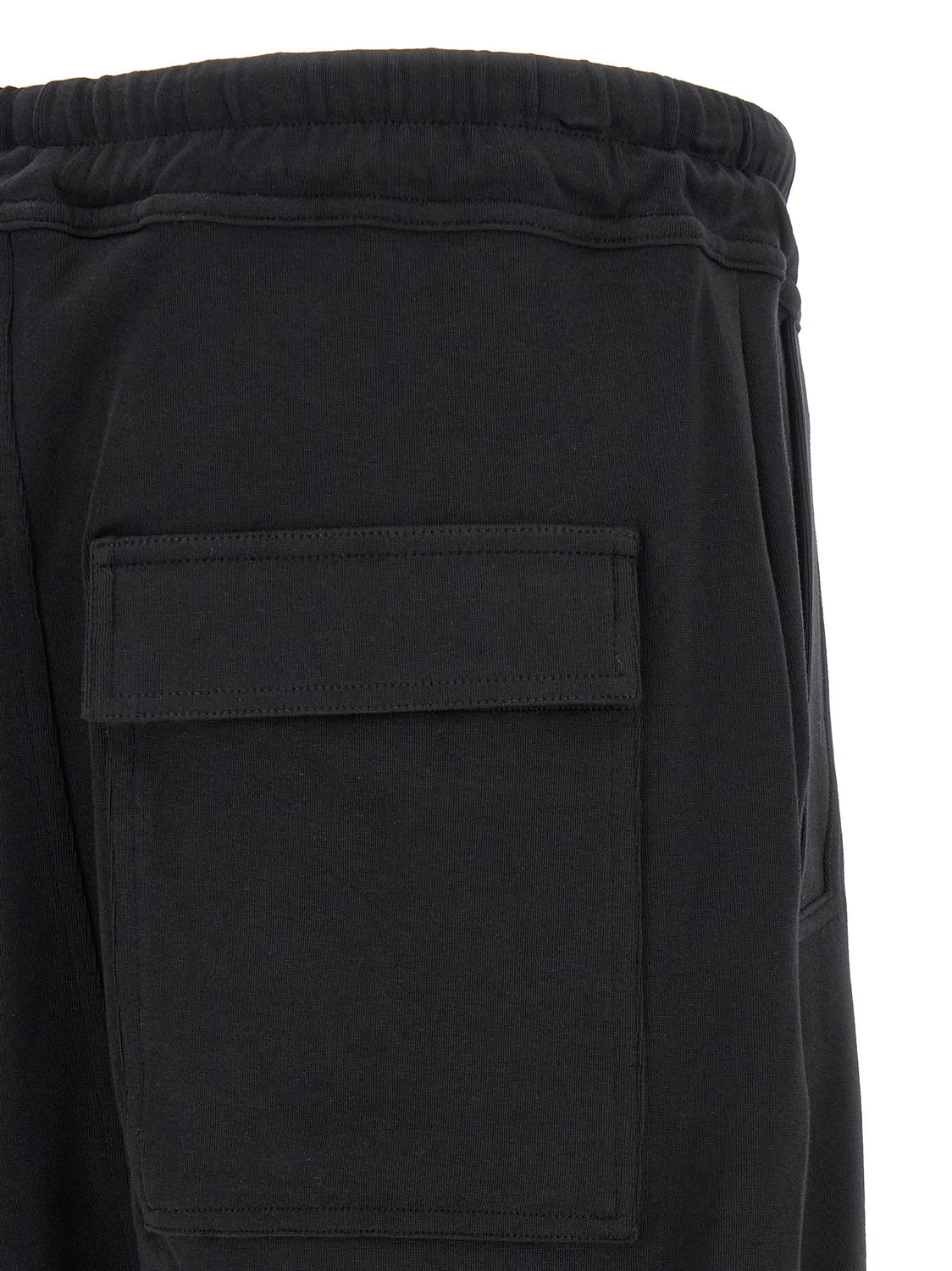 Black Cotton Casual Pants