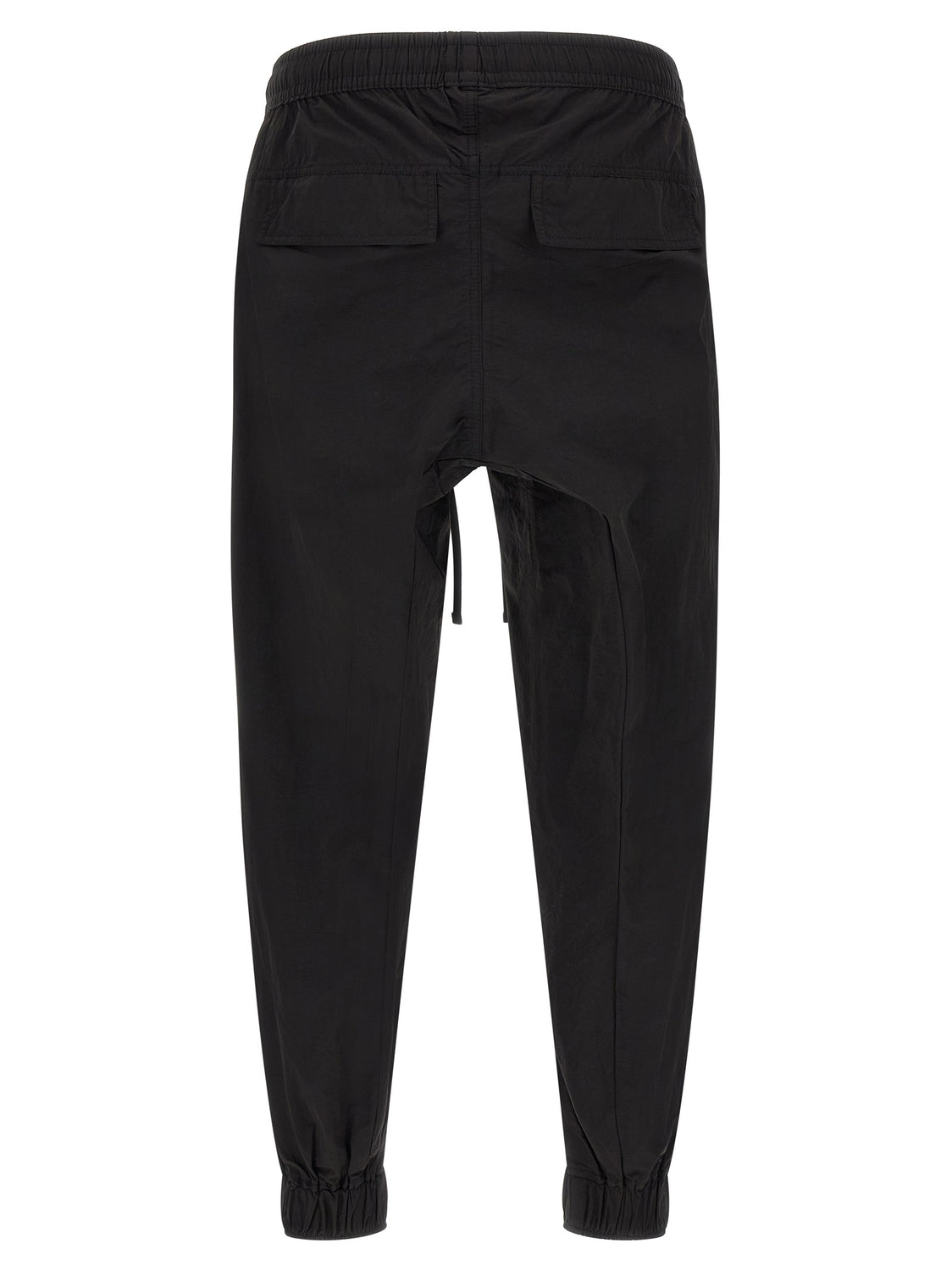 Black Polyamide Casual Pants