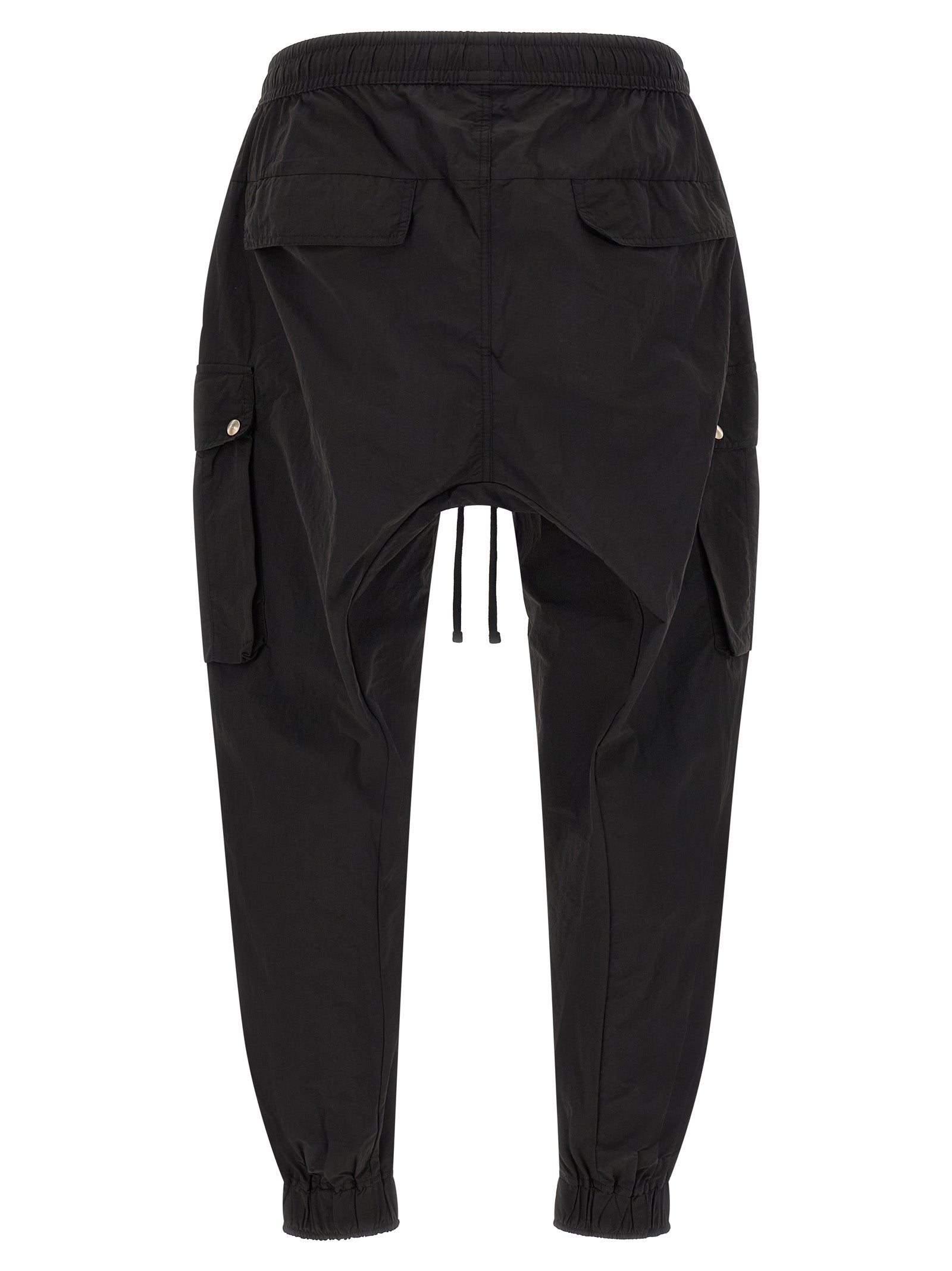 Black Polyamide Cargo Pants