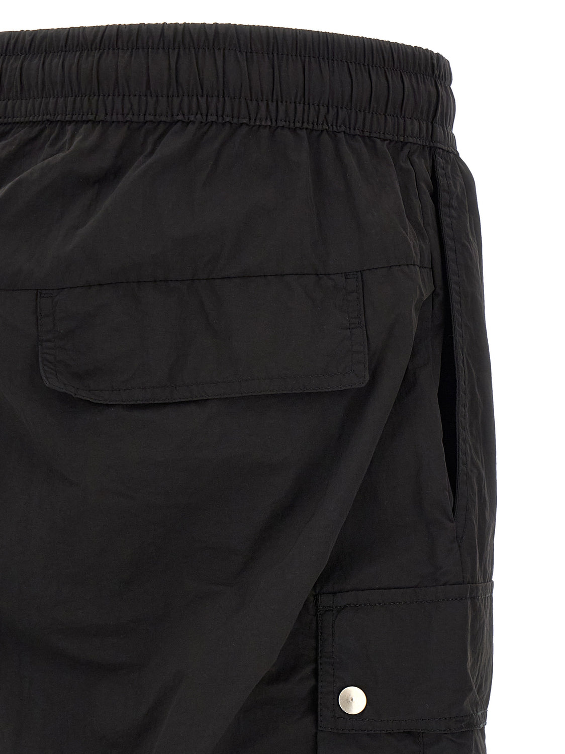 Black Polyamide Cargo Pants