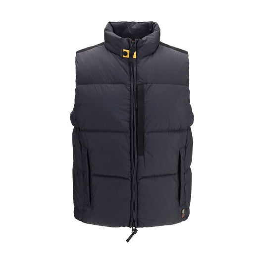 Black Polyamide Sleeveless Jacket