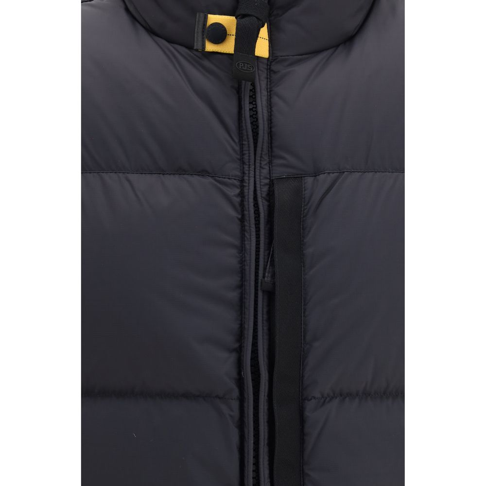 Black Polyamide Sleeveless Jacket