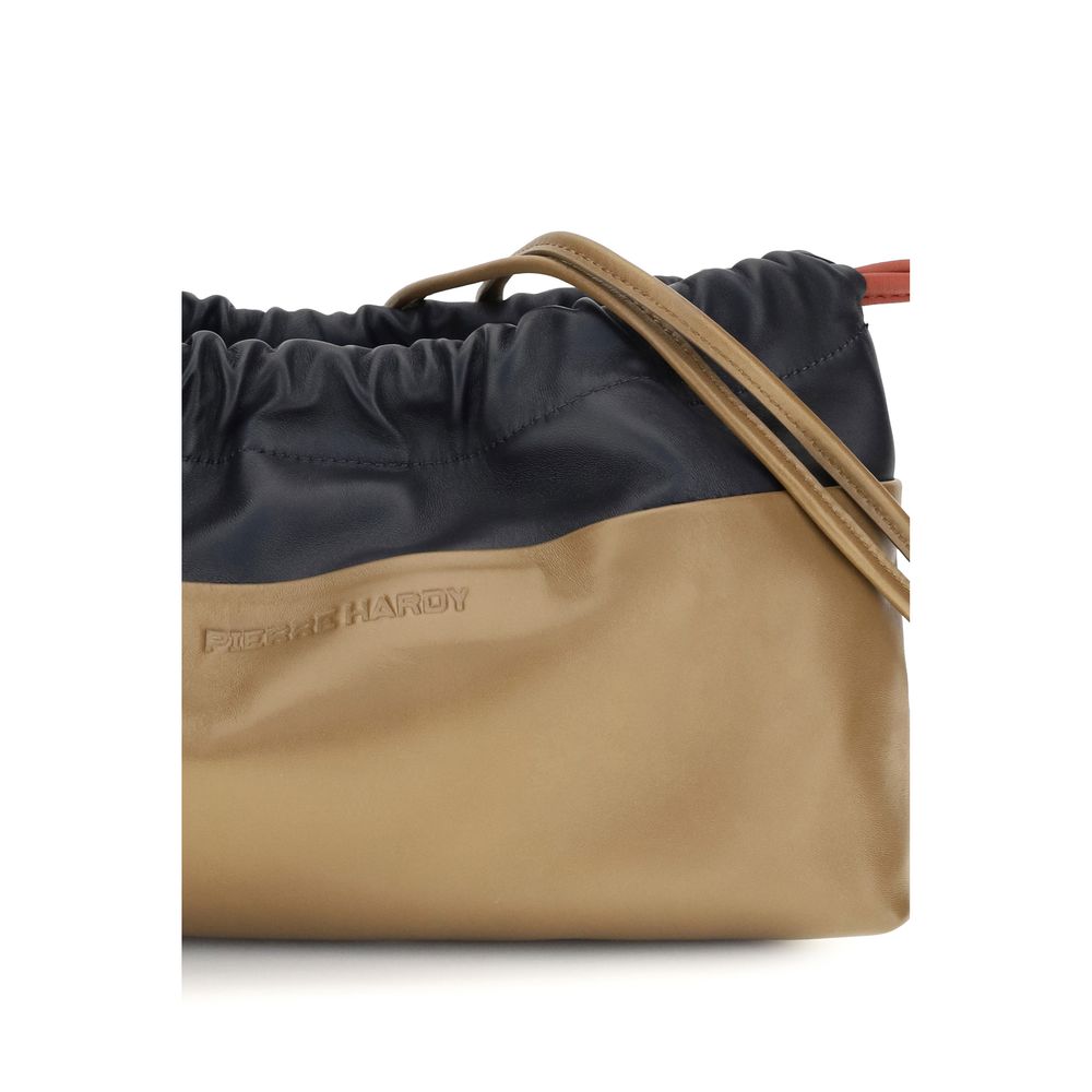 Beige Calf Leather Bos Taurus Shoulder Bag