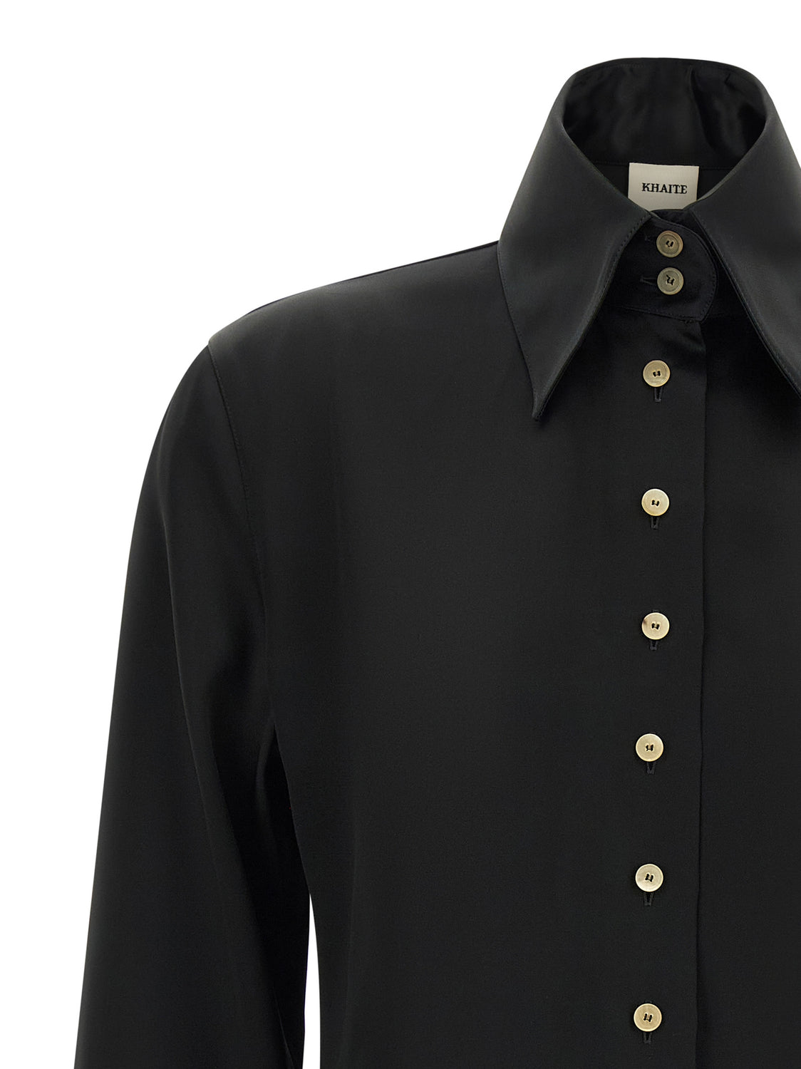 Black Acetate Blouse